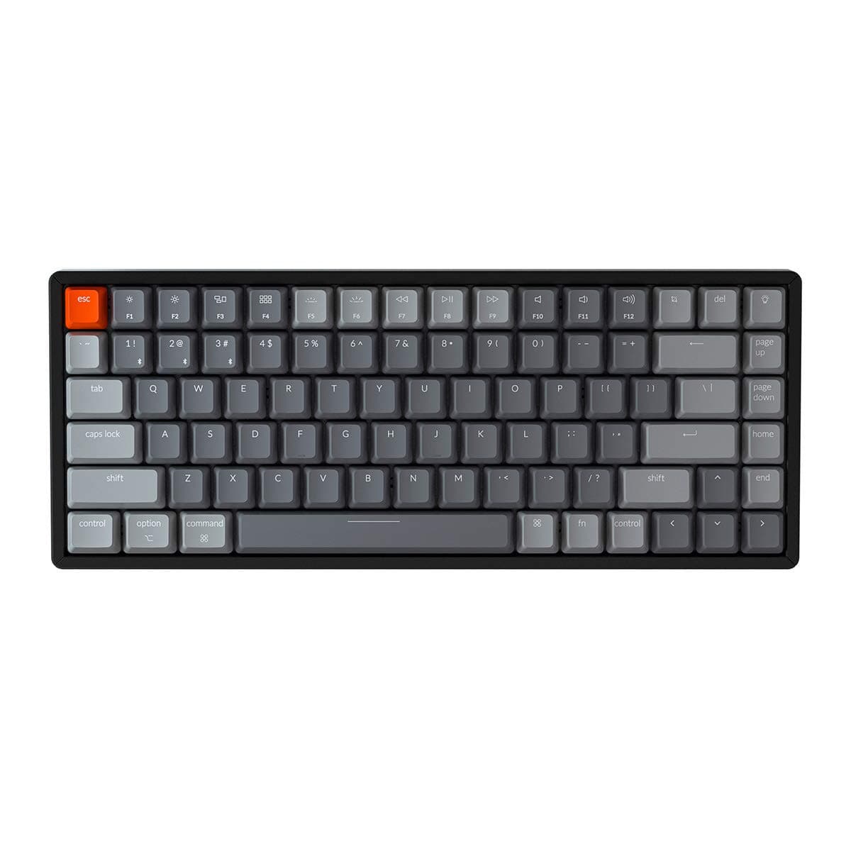 Keychron K2 Version 2 Wireless Gaming Mechanical Keyboard, Bluetooth/USB Wired Compact 84 Keys RGB LED Backlight N-Key Rollover, Aluminum Frame for...
