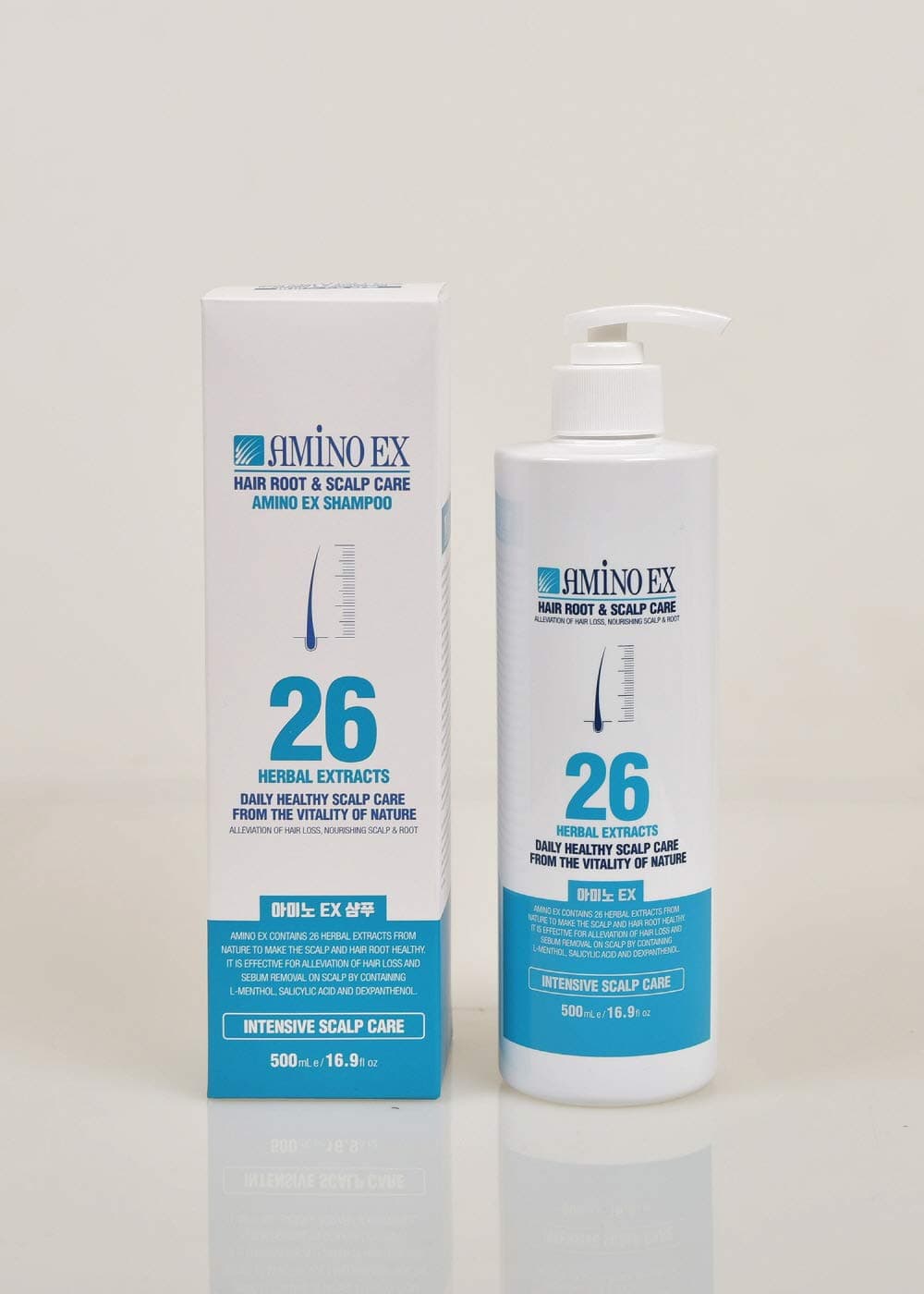 [AMINO EX] Proper scalp care and hair loss treatment Shampoo AMINO EX 16.9 oz Full of natural vitality DAILY HEALTHY SCALP CARE FROM THE VITALITY O...