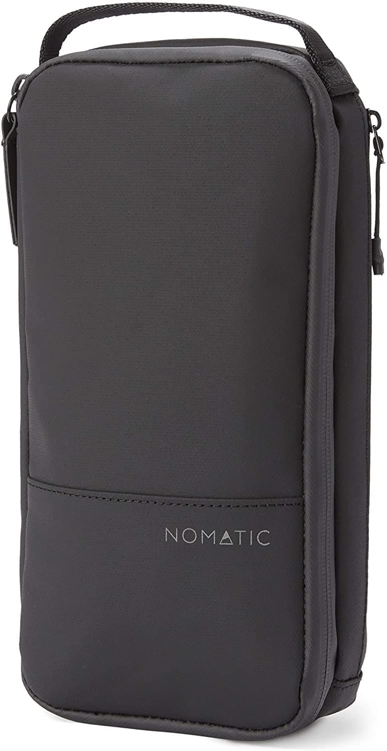 NOMATIC- Toiletry Wash Bag for Travel, Waterproof Storage Case for Shaving Kit, Makeup, Toiletries (Black), Small V2