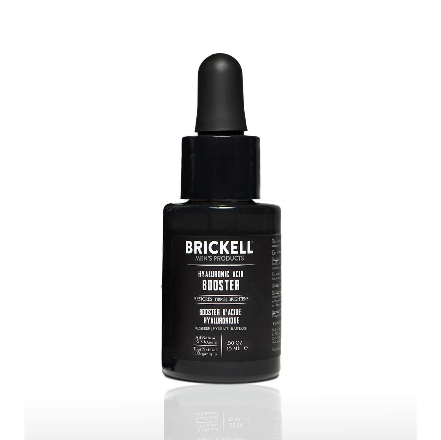 Brickell Men’s Hyaluronic Acid Booster Serum for Men, Natural and Organic Hyaluronic Acid Booster for Face to Hydrate and Nourish Skin, Reduce Fine...