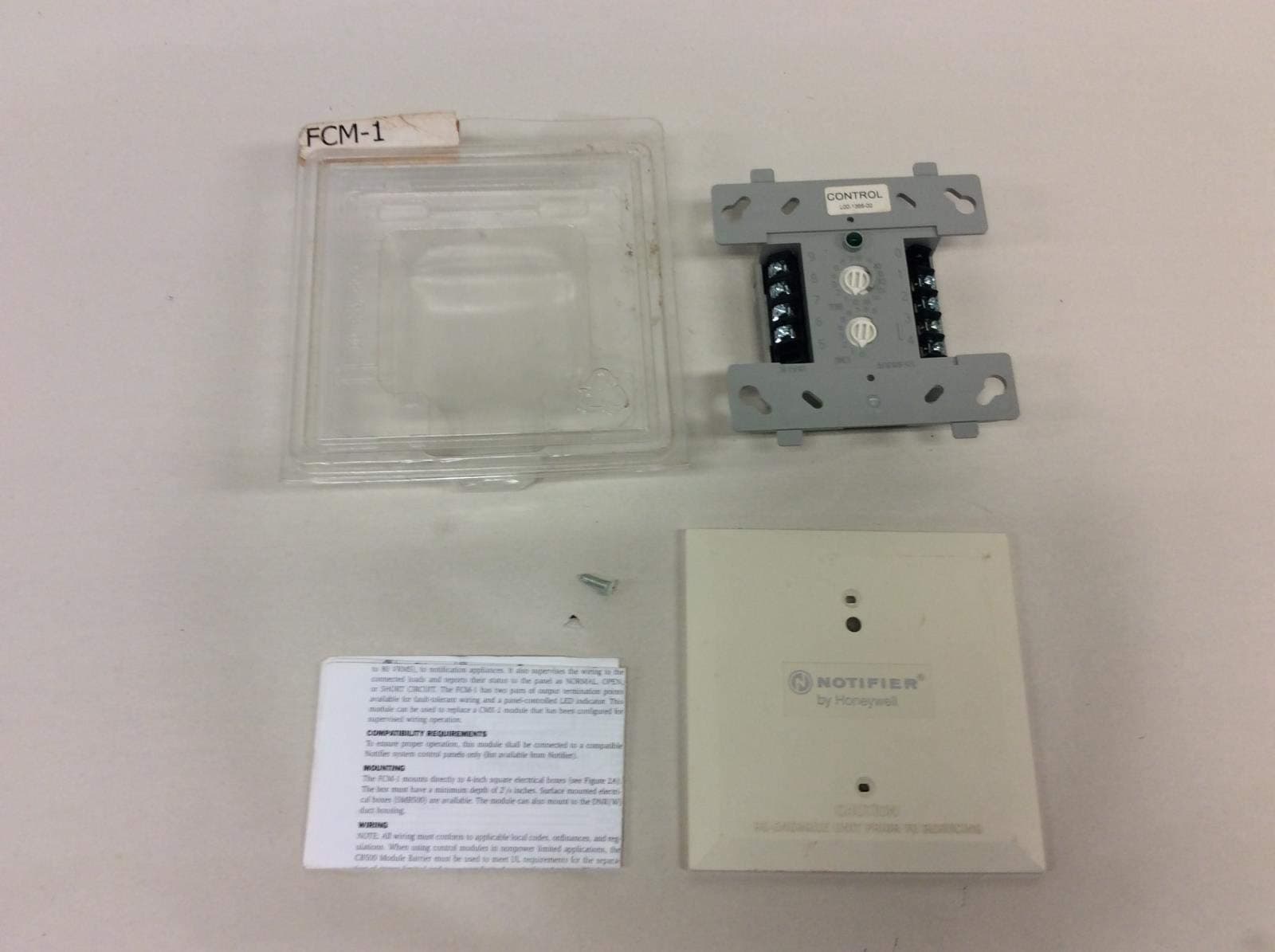 NOTIFIER CO FCM-1 Control Relay, 32 VDC, 6.5 MA, FIRE Alarm Monitor Module, NOTIFIER