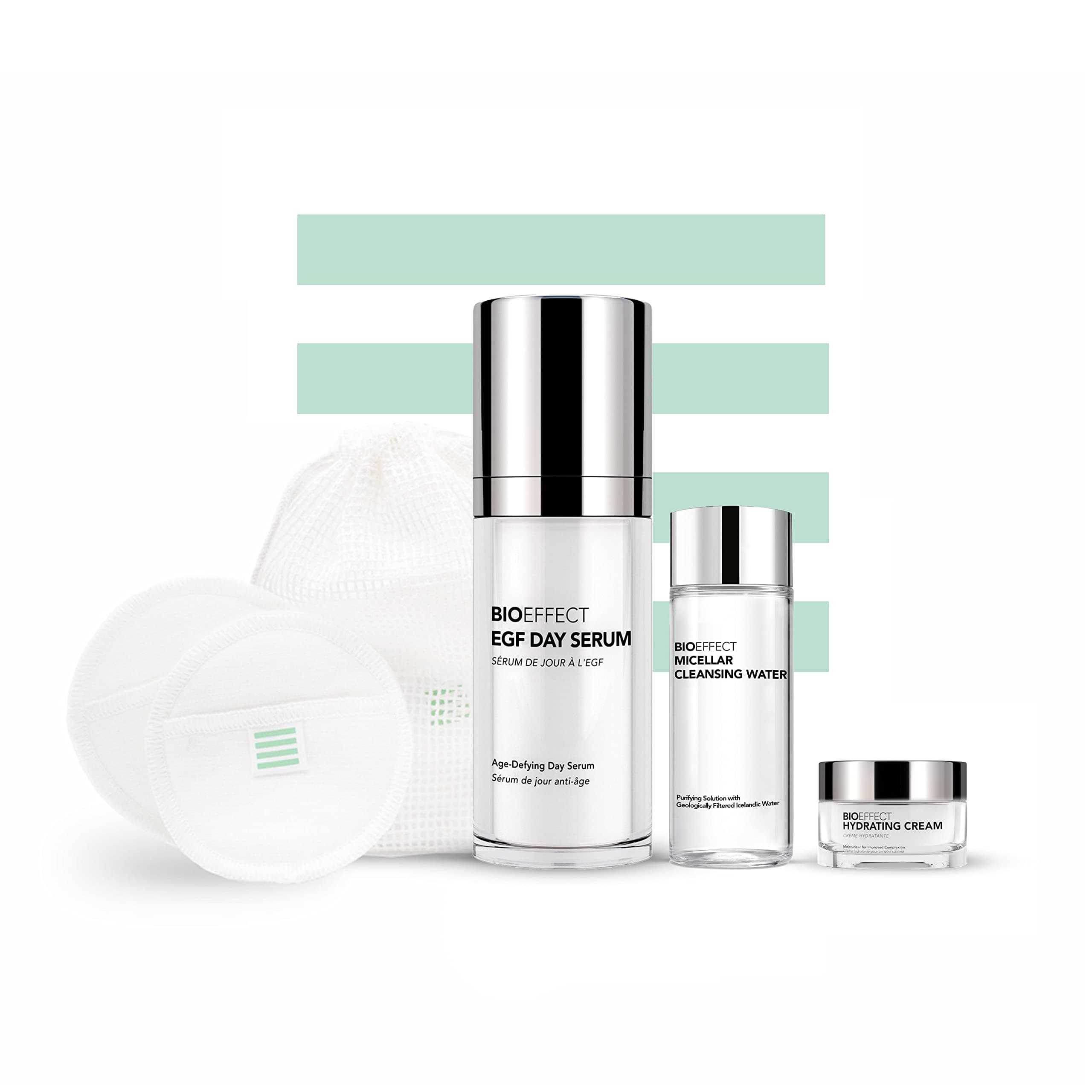 BIOEFFECT EGF Day Serum with Hyaluronic Acid and Plant-Based EGF, Anti-Aging Skin Care Gift Set Includes Deluxe Micellar Water Cleanser, Hydrating ...