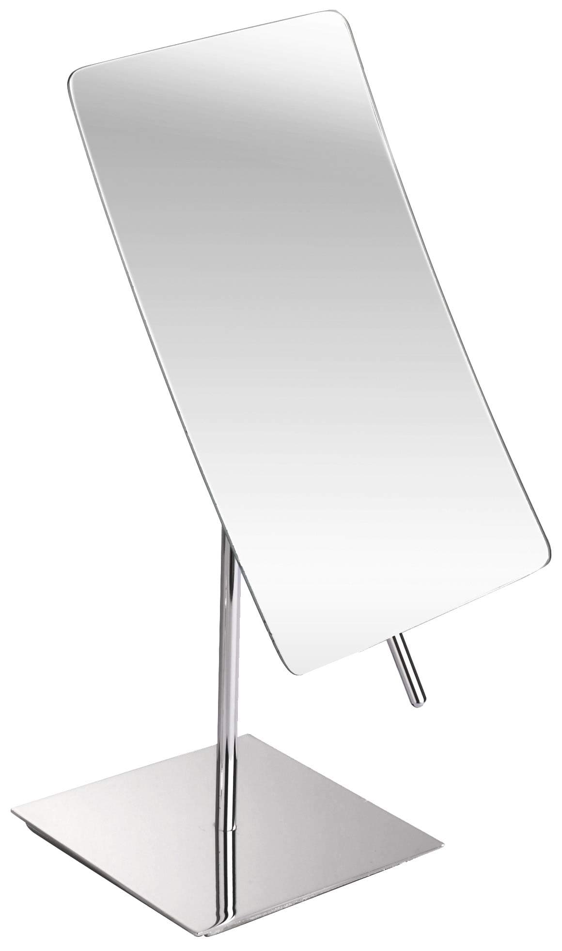 Hamilton Hills 5X Magnified Premium Modern Rectangle Vanity Makeup Mirror| Portable Polished Chrome Contemporary Finish | Adjustable Easy Positioni...