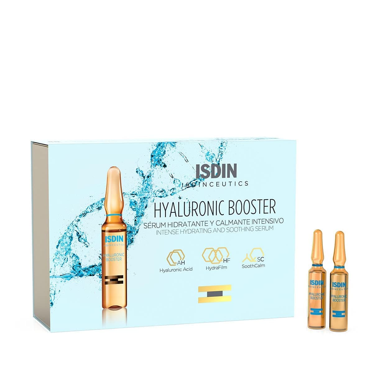 ISDIN Hyaluronic Booster Deep Hydration with Peptide Serum Ampoules