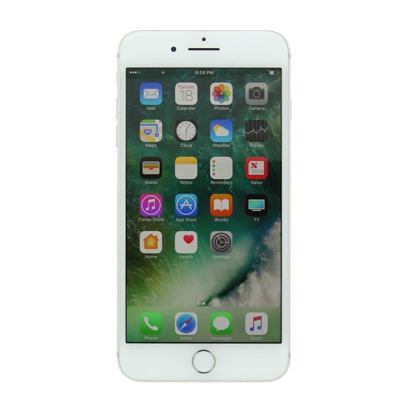 Apple iPhone 7 Plus, US Version, 128GB, Silver - Unlocked (Renewed)