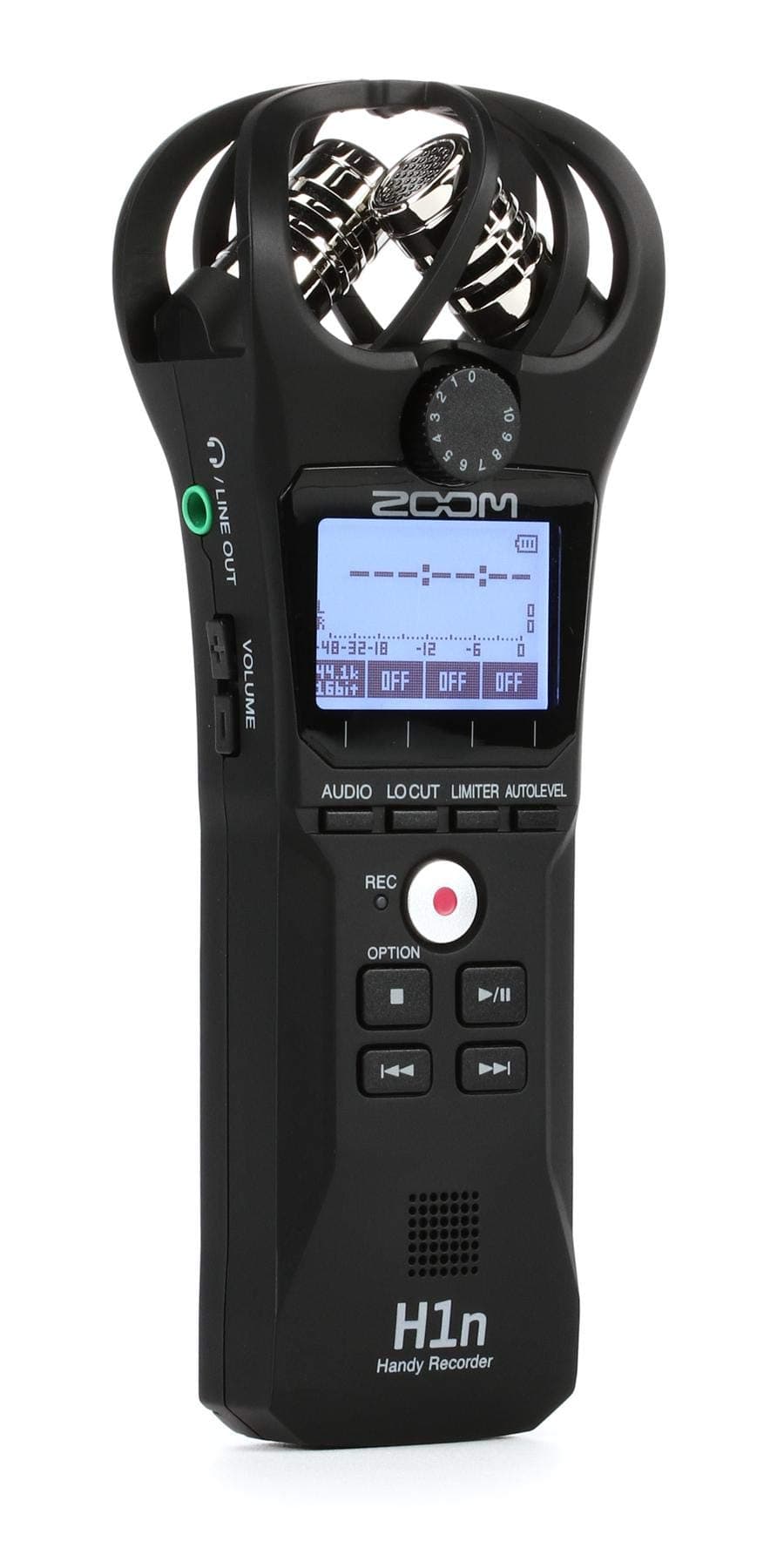 Zoom H1n Portable Recorder, Onboard Stereo Microphones, Camera Mountable, Records to SD Card, Compact, USB Microphone, Overdubbing, Dictation, For ...