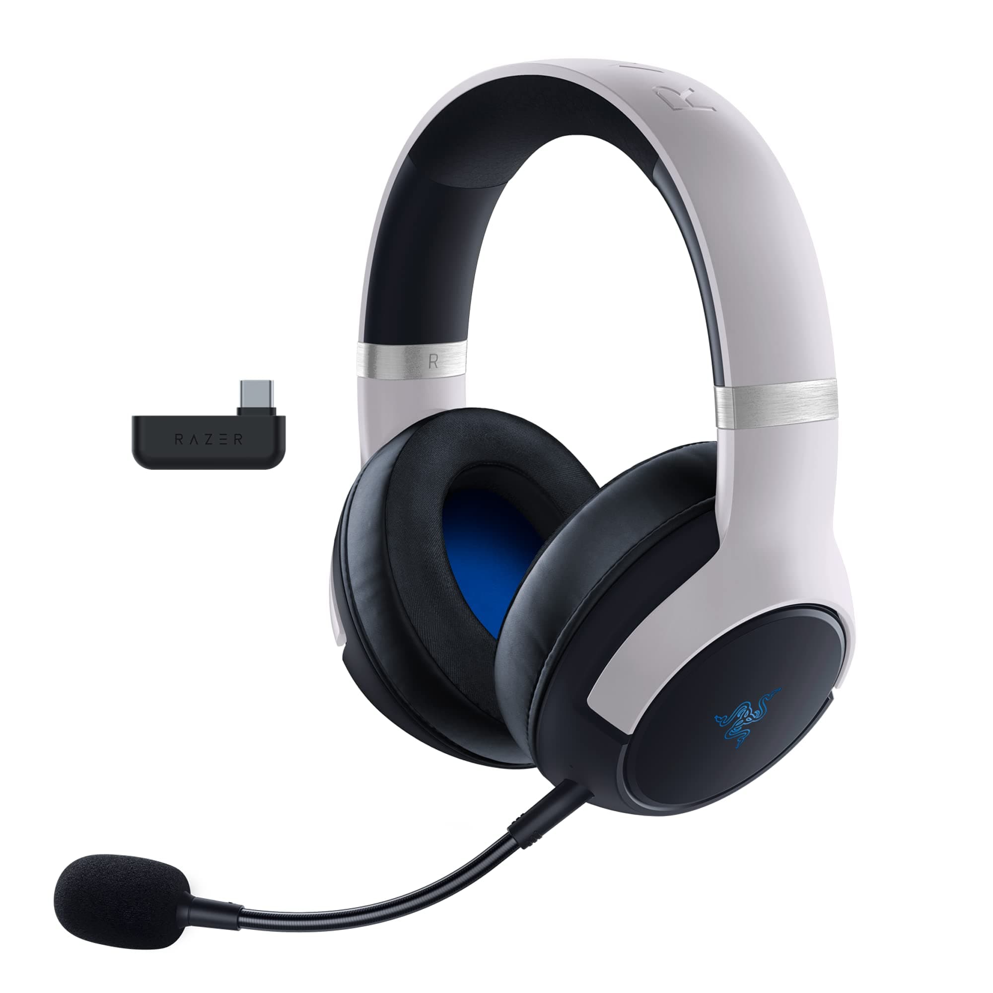 Razer Kaira Pro Dual Wireless Gaming Headset w/Haptics for Playstation 5 / PS5, PC, Mobile, PS4: HyperSense - Triforce 50mm Drivers - Detachable Mi...