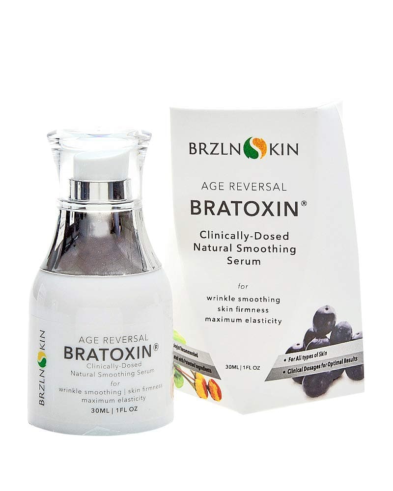 BRZLNSKIN Bratoxin Instant Wrinkle Filler - Naturally Derived Hydrating Alternative for Face Anti Aging Wrinkle Serum with Skin Tightening Formula ...