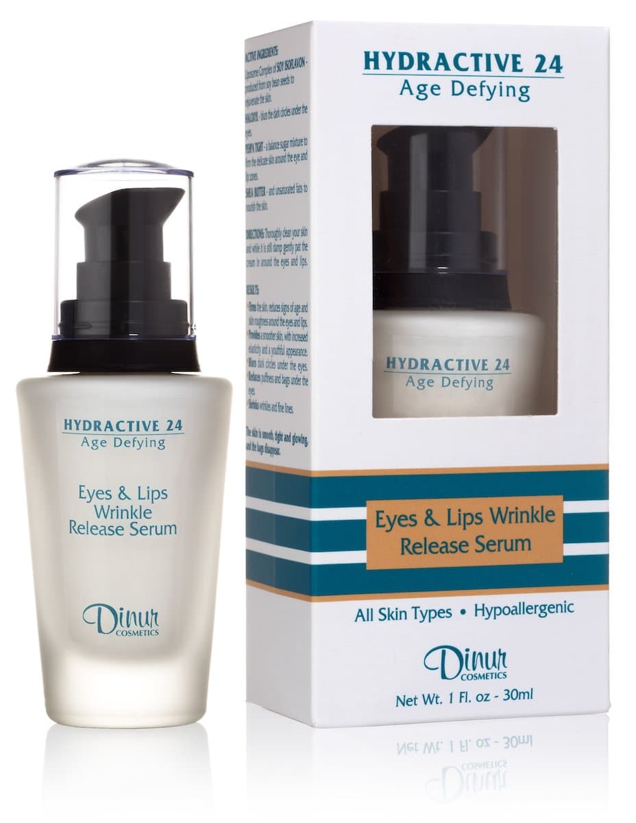 Dinur Cosmetics HYDRACTIVE 24 Eyes & Lips Wrinkle Release Serum 1 fl. oz. 30 ml.