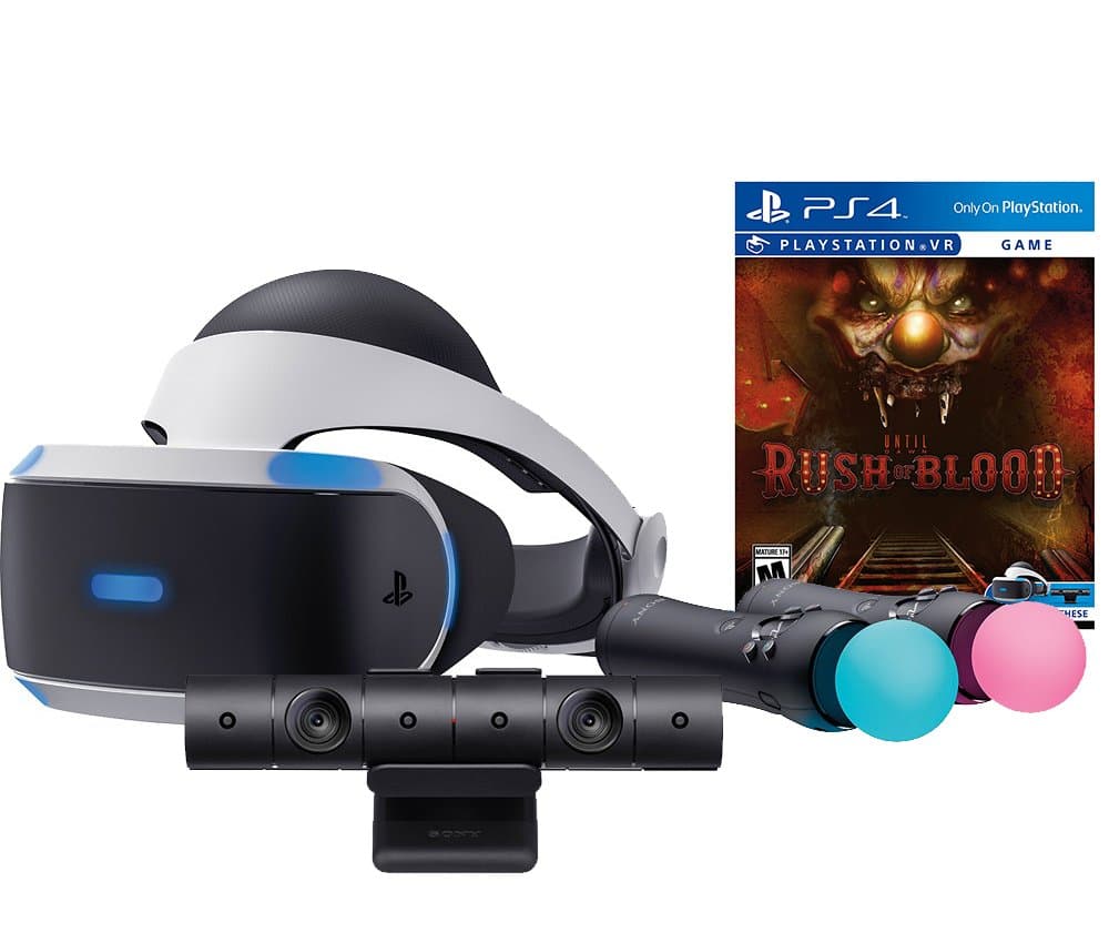 Sony PlayStation VR Rush of Blood Starter Bundle 4 items:VR Headset,Move Controller,PlayStation Camera Motion Sensor, PSVR Until Dawn: Rush of Bloo...