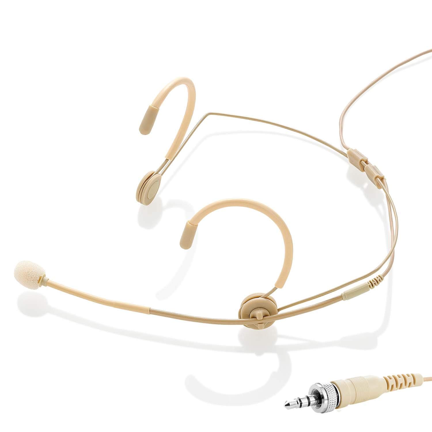 Tunical Headset Microphone – Dual Sided Headworn Mic for Sennheiser Wireless Bodypack Transmitters for Lectures, Live Performance, Theater, Podcast...