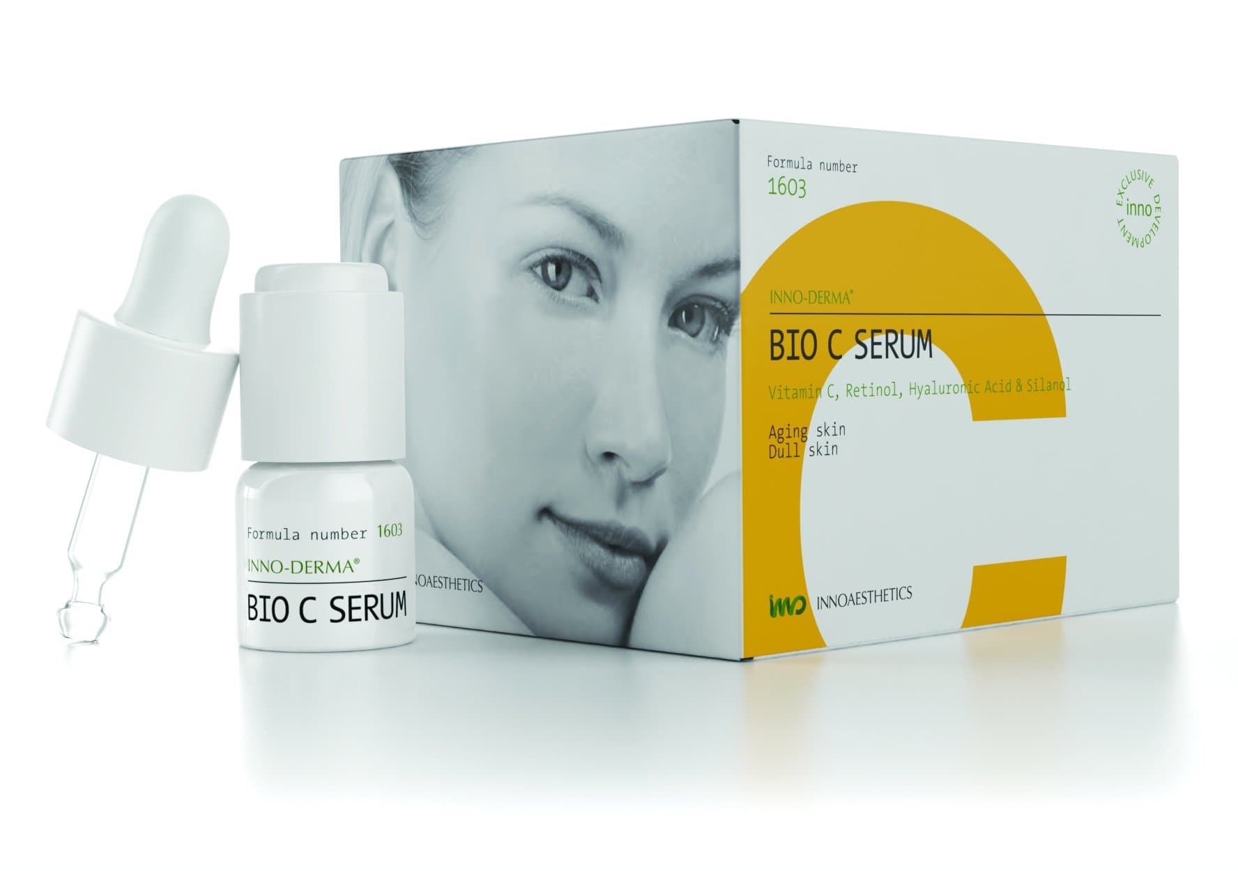 Innoaesthetics-BIO C SERUM (Contains-Vitamin C, Retinol, Hyaluronic Acid and Silanol) Brightens Dull Damaged Skin