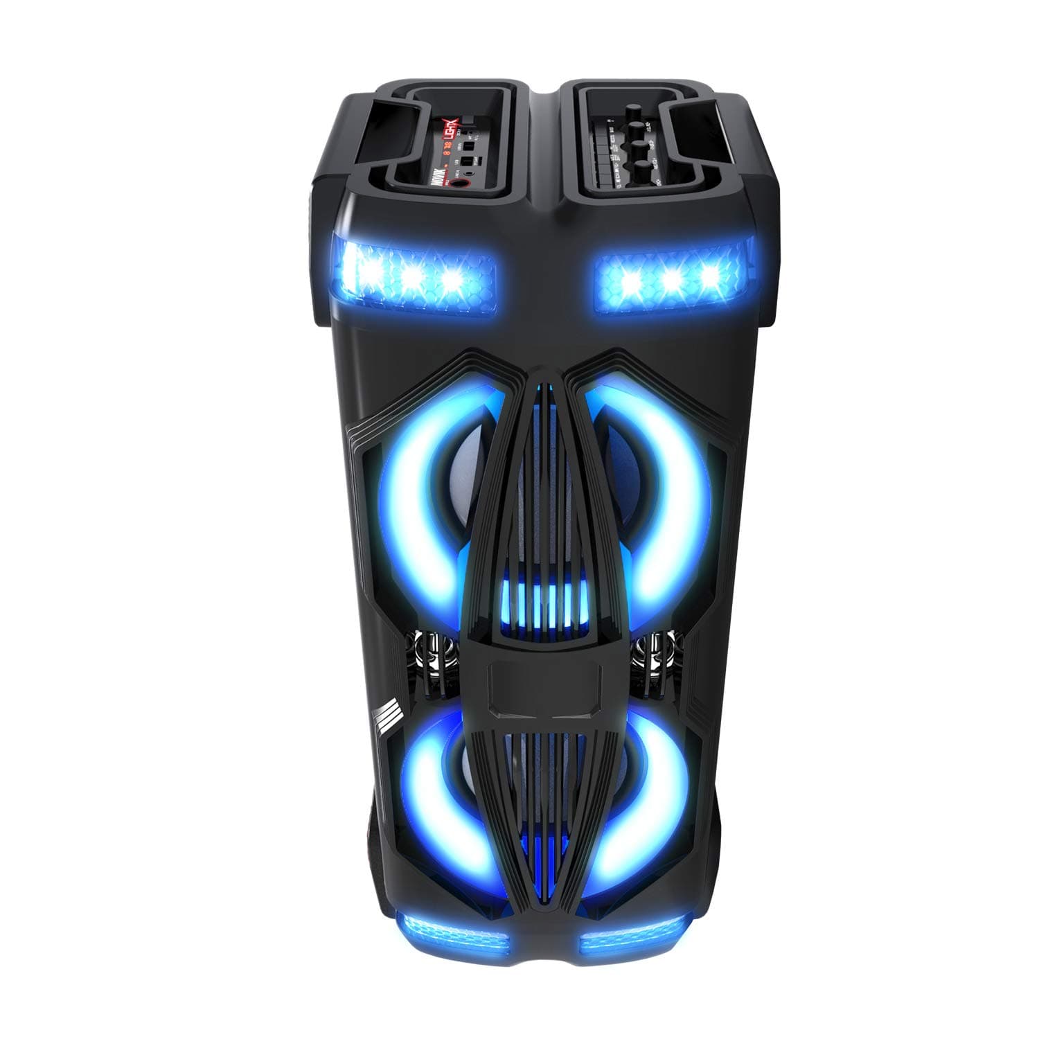 NOVIK NEO Light X Portable Audio System Woofer 2 x 5, Tweeter 2 x 1.5, Bluetooth, MP3 Player, Battery Powered, Microphone Included