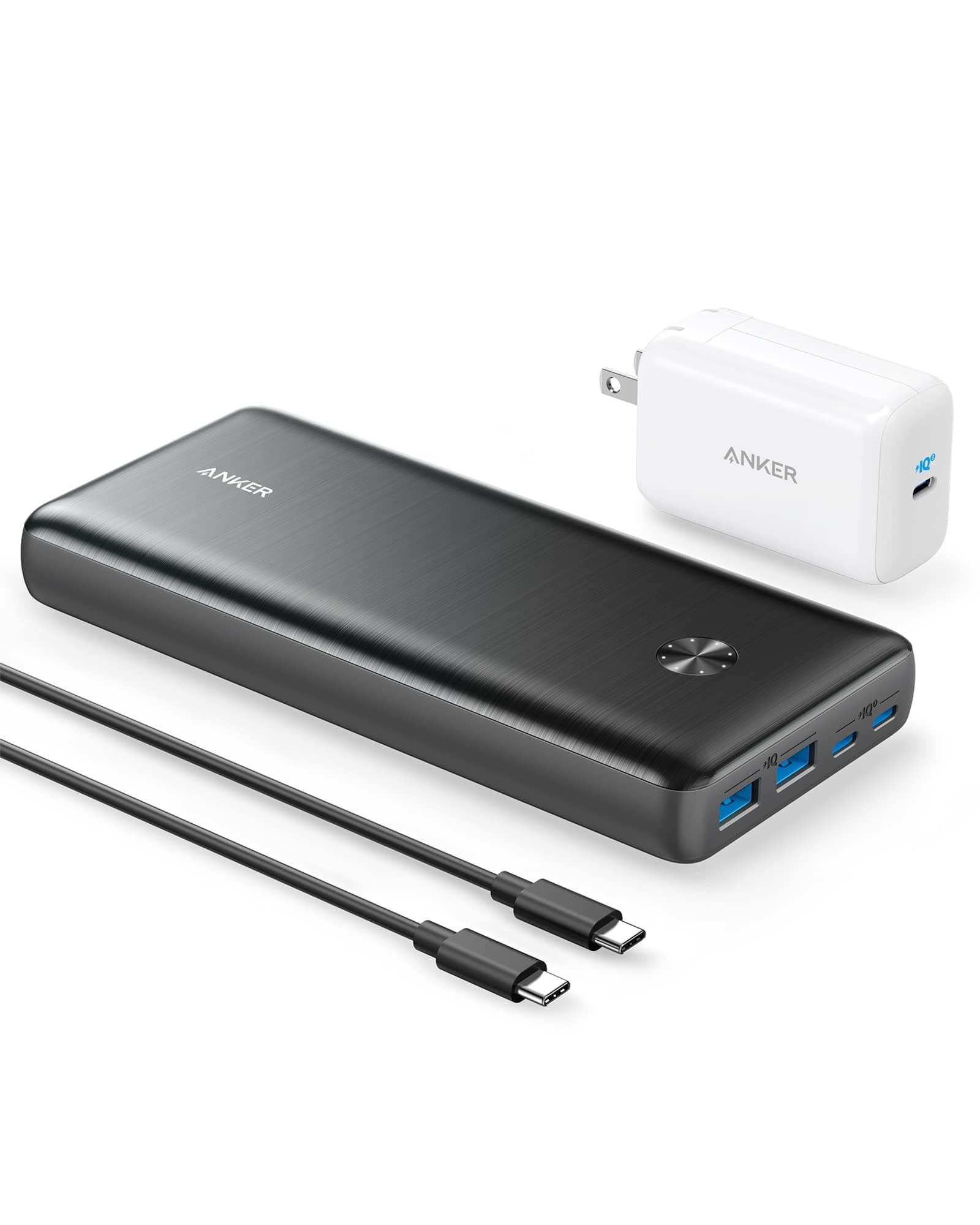 Anker 747 Power Bank (PowerCore 26K for Laptop), 87W Max Output with 65W USB-C Charger, Works for MacBook Pro, Dell XPS, Microsoft, Pixelbook, iPho...