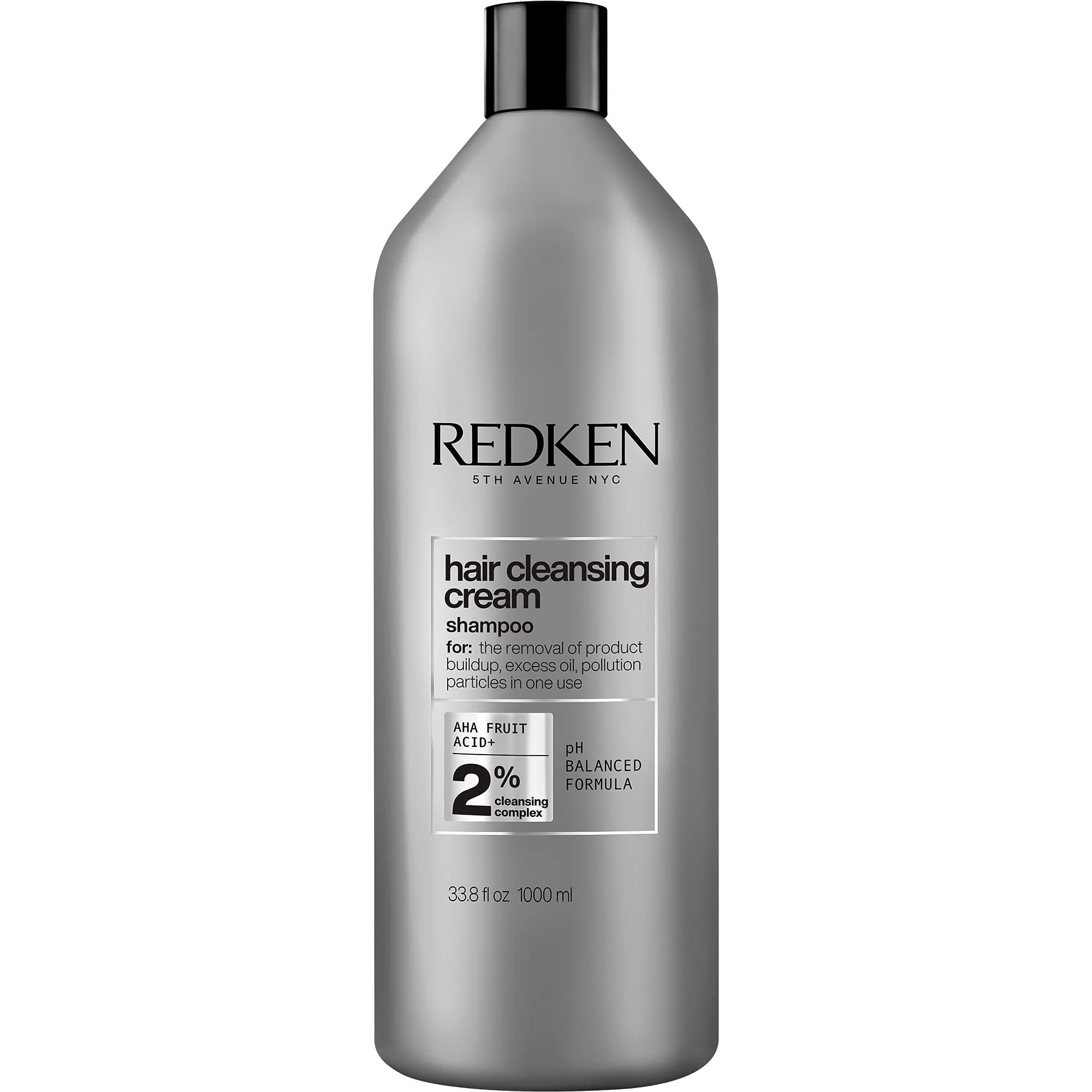 Redken Detox Hair Cleansing Cream Clarifying Shampoo | For All Hair Types | Removes Buildup & Strengthens Hair Cuticle