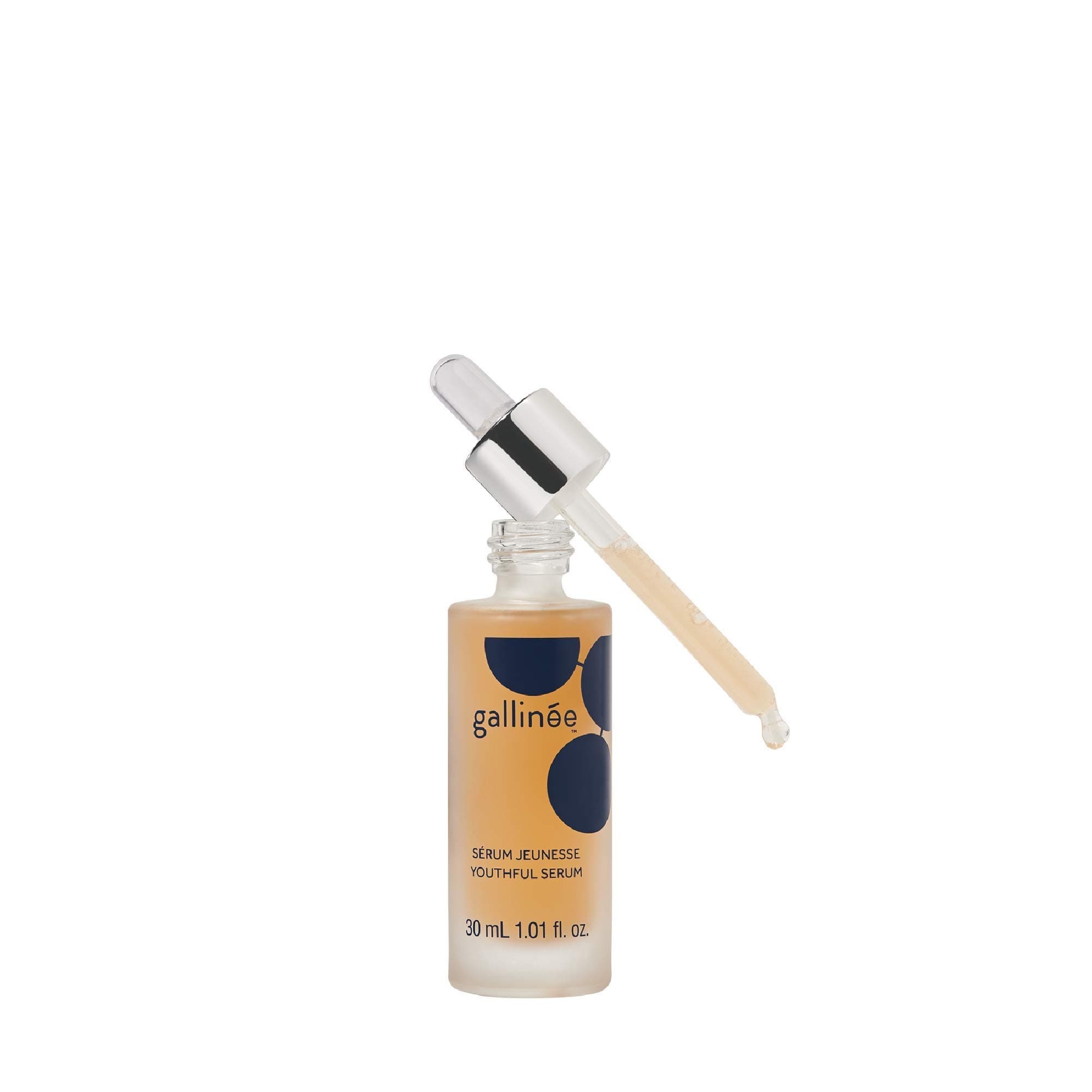 Gallinée Youthful Serum – Natural Hydrating Triple Biotic Complex Anti-Aging Facial Serum with Lactic Acid, 30ml / 1 Fl oz.
