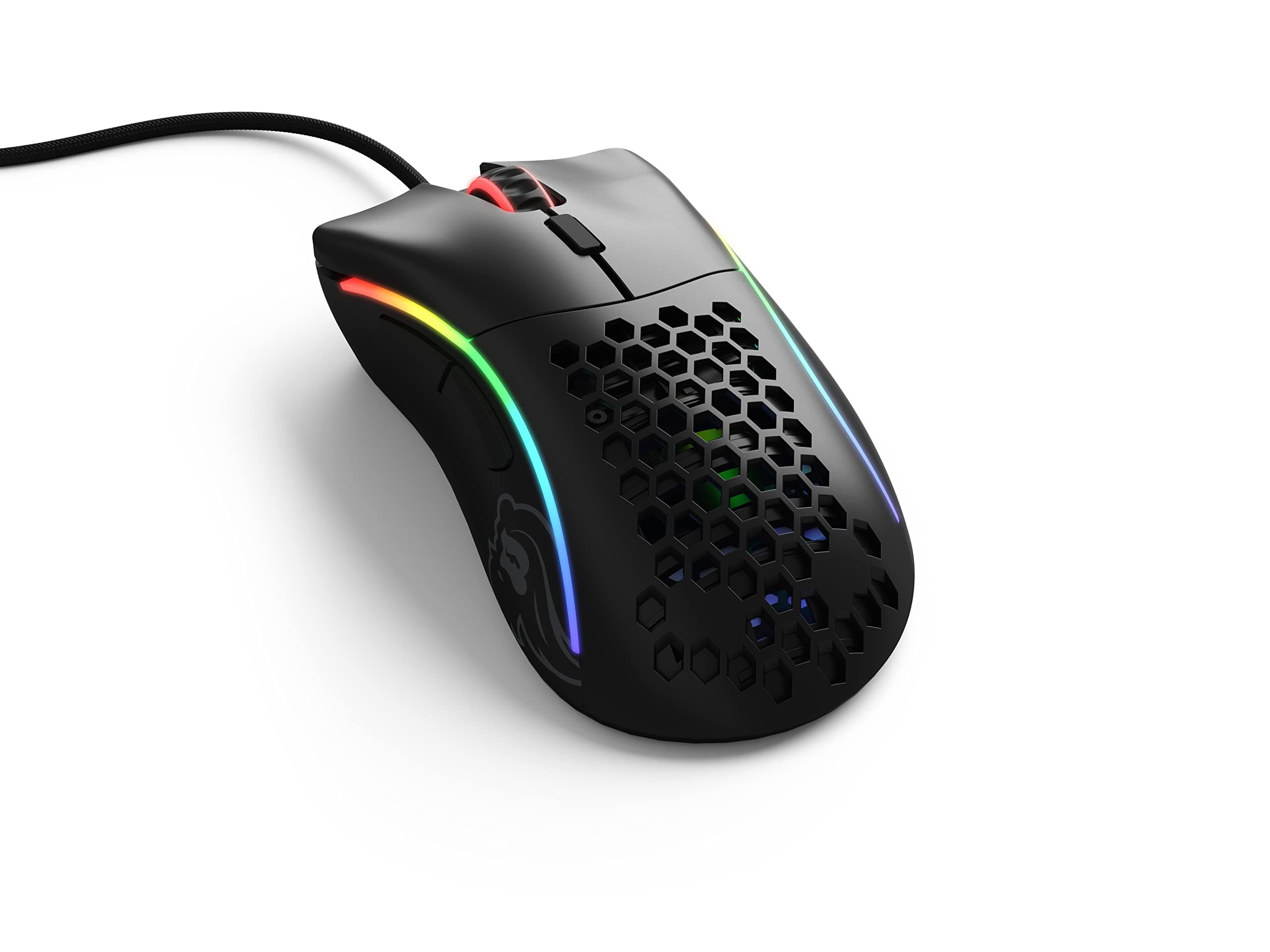 Glorious Gaming Mouse - Glorious Model D Minus Honeycomb Mouse - Superlight RGB PC Mouse - 62 g - Matte Black Wired Mouse
