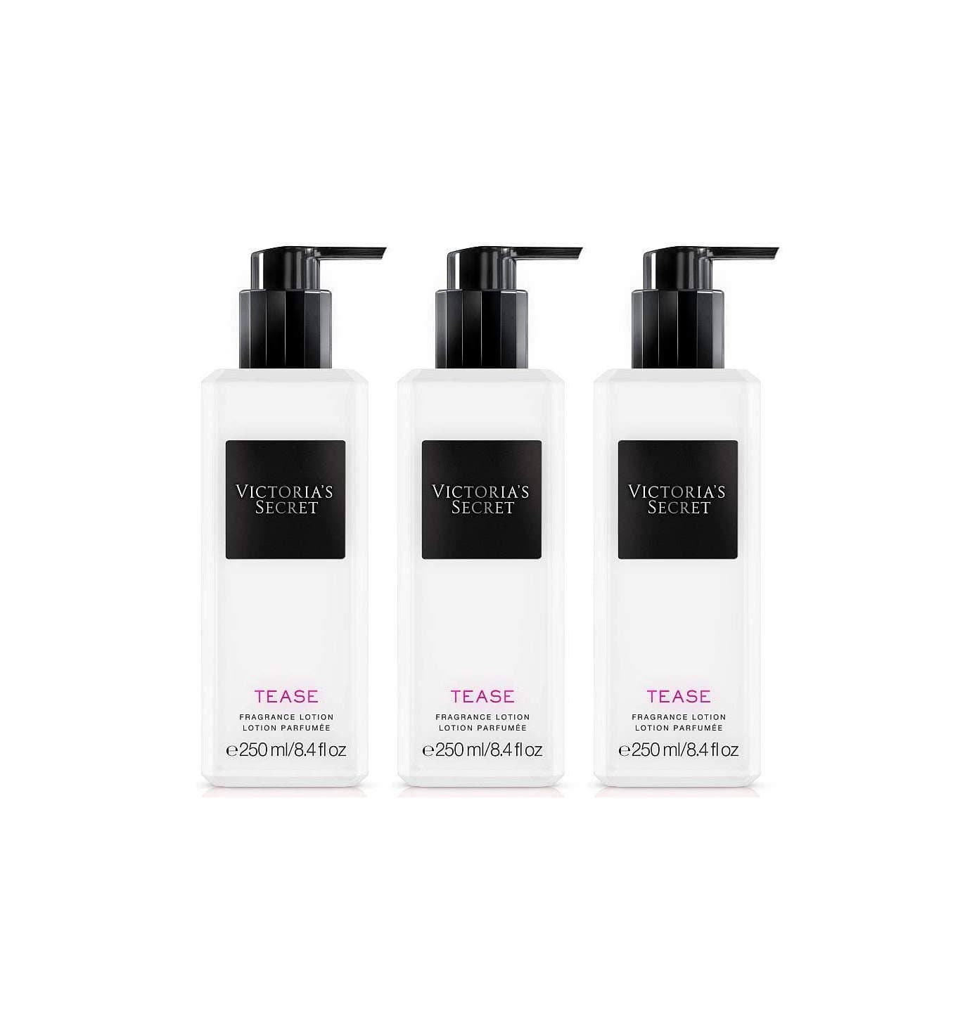 Victoria's Secret Tease Fragrance Lotion 8.4 Fl Oz Each Lot of 3 (Tease)