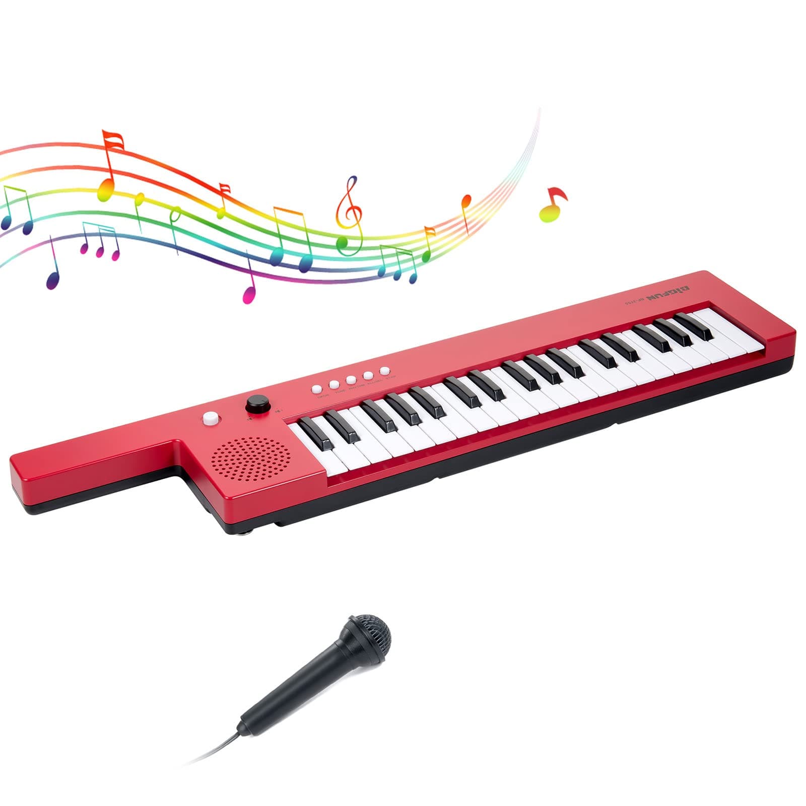 37 Keys Piano Keyboard,Portable Electronic DIgital Piano Piano Guitar Keyboard Education Musical Instrument for Music Beginners,birthday gift Chris...