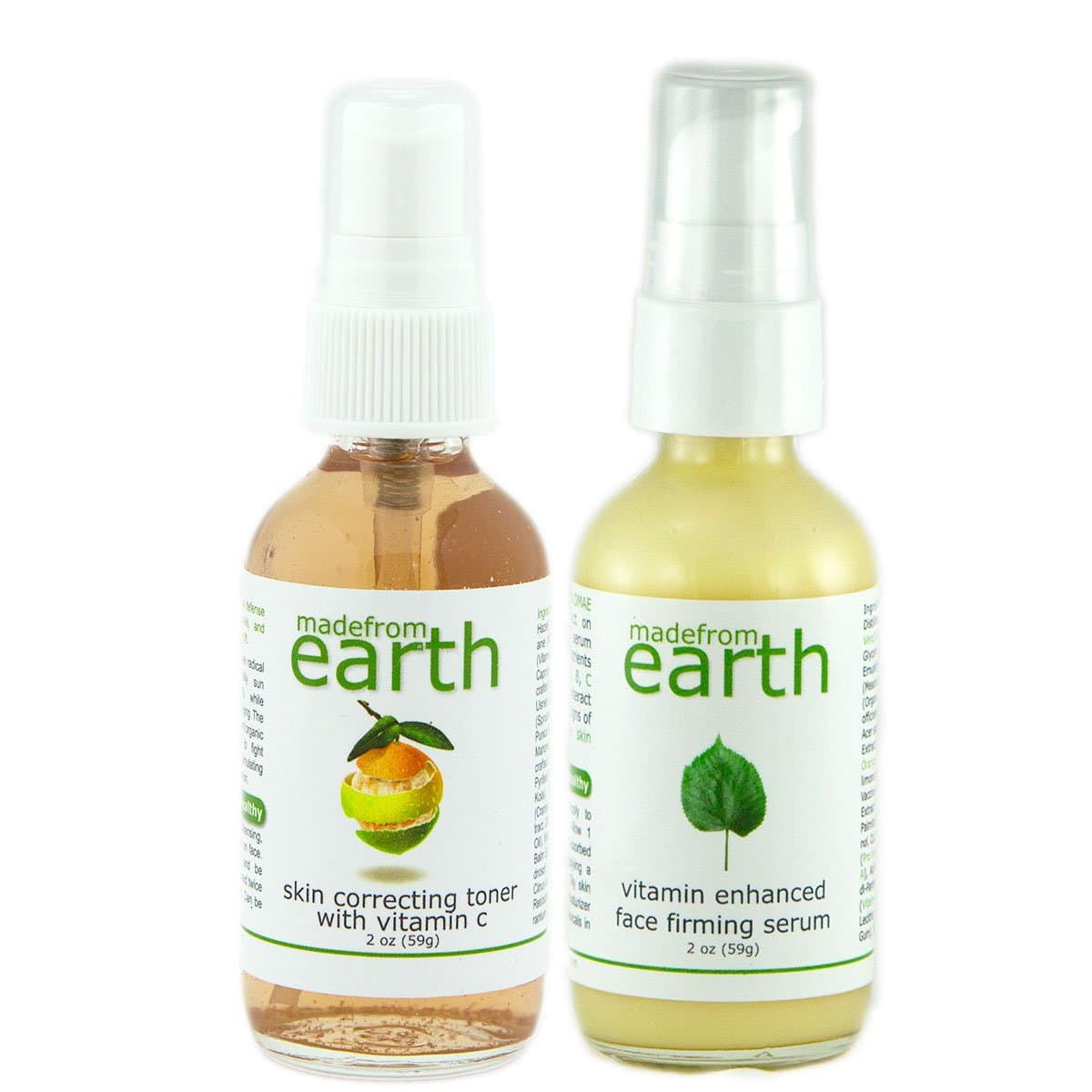 2 Step Wrinkle Firming Set - Vitamin Firming Serum and Resurfacing Toner