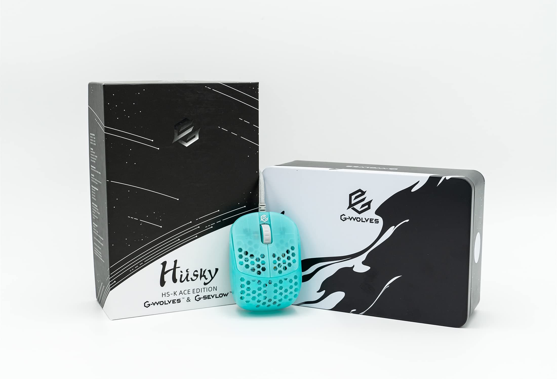 Peepeeboy G-Wolves Hati Hsk (Green) (Limited Edition) Ultra Lightweight Honeycomb Design Wired Gaming Mouse up to 16000 DPI - 3389 Performance Sens...