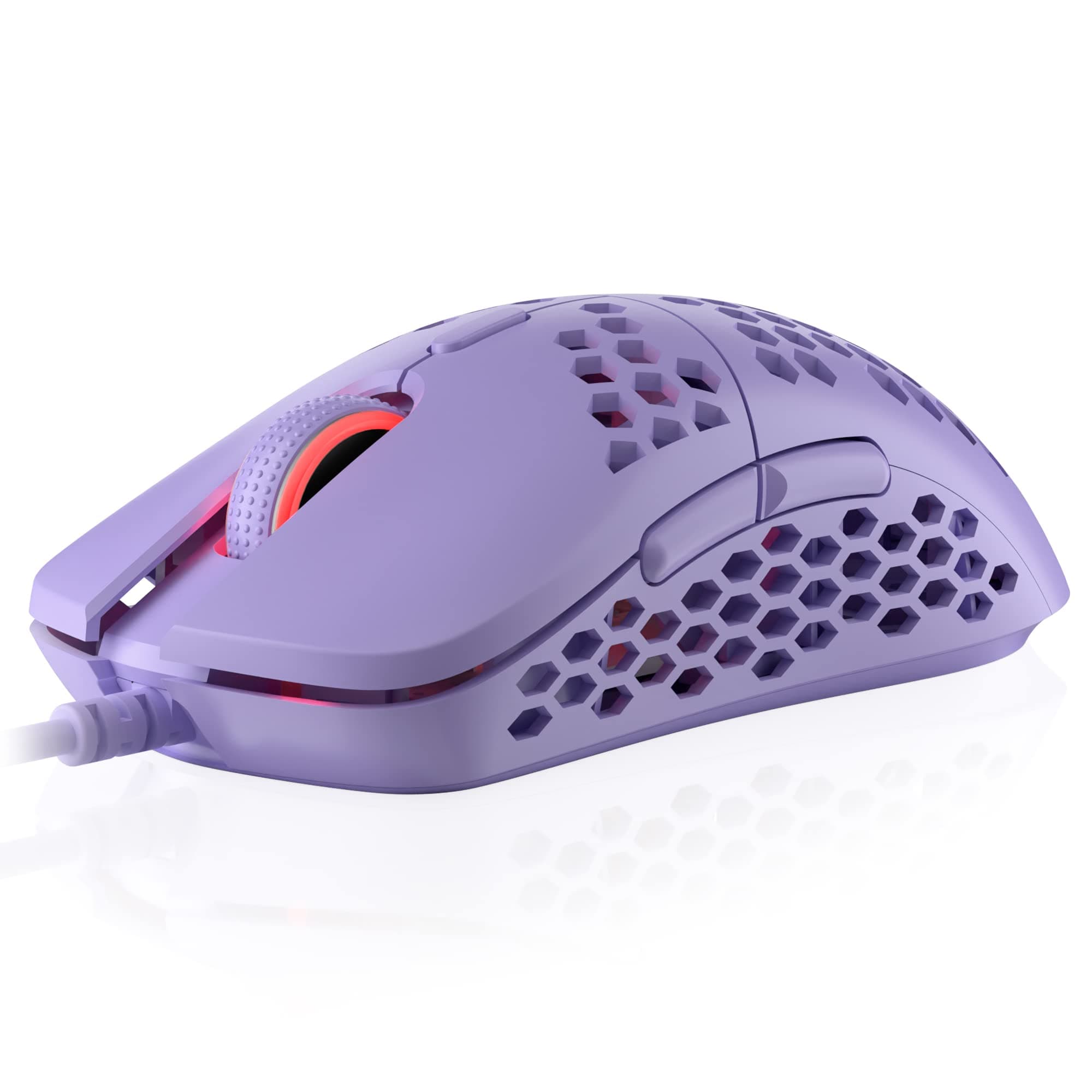 HK Gaming Mira S Ultra Lightweight RGB Gaming Mouse | Honeycomb Shell | 61 Grams | max 12000 cpi | USB Wired | 6 programmable Buttons | On-Board Me...