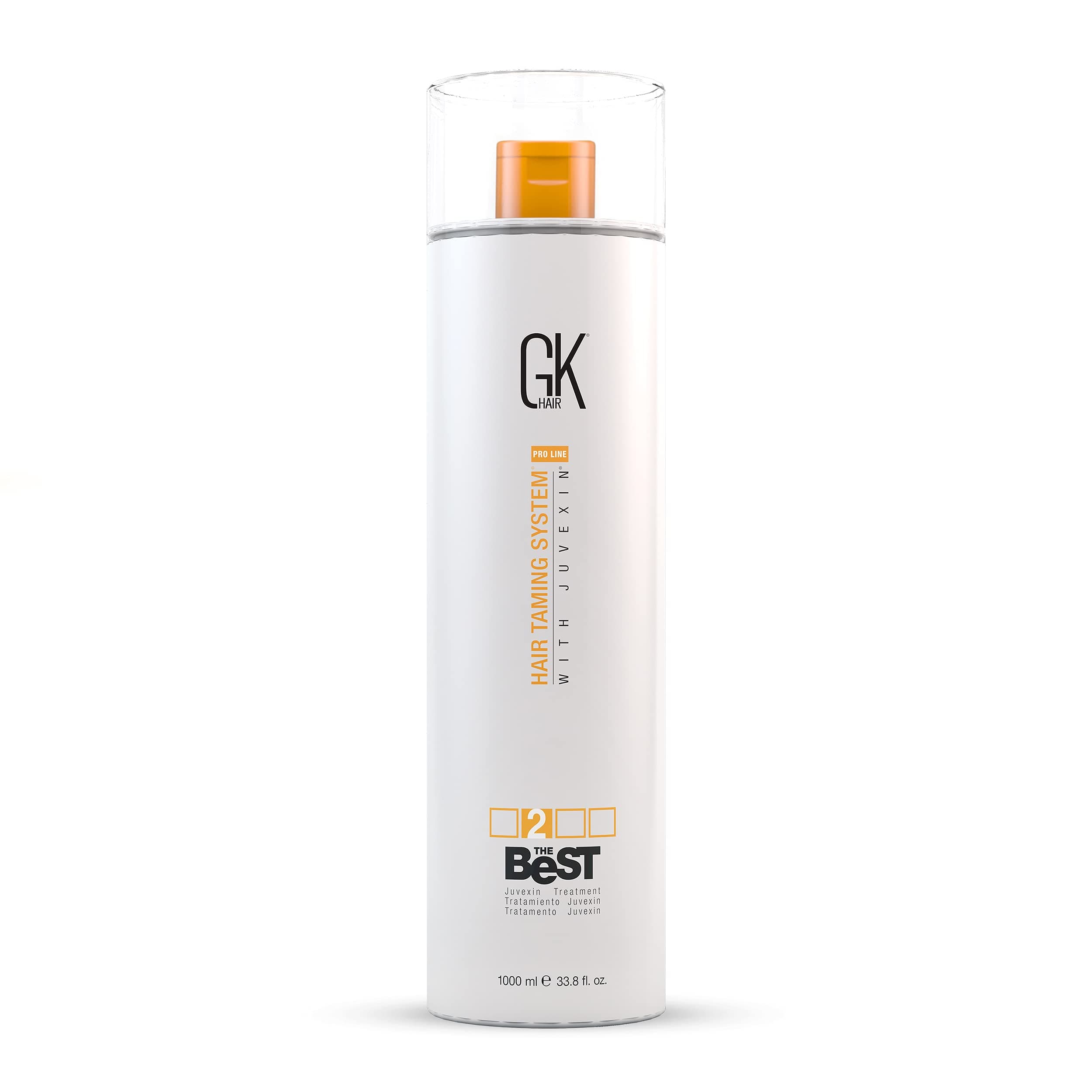 GK HAIR Global Keratin The Best (33.8 Fl Oz/1000ml) Smoothing Keratin Hair Treatment - Professional Brazilian Complex Blowout Straightening For Sil...
