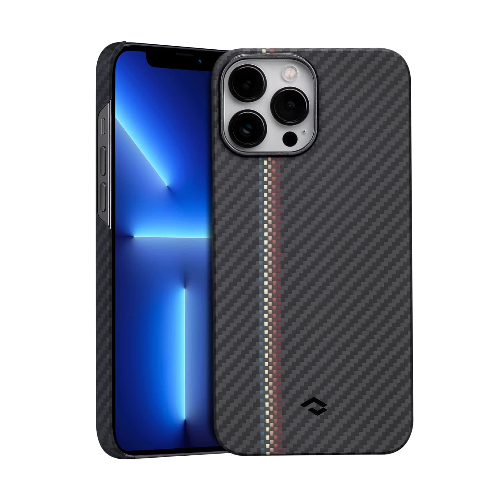 PITAKA Magnetic Case for iPhone 13 Pro-6.1 Inch [Fusion Weaving MagEZ Case 2] Compatible with MagSafe, 100% Aramid Fiber Slim Fit Phone Cover, 3D G...