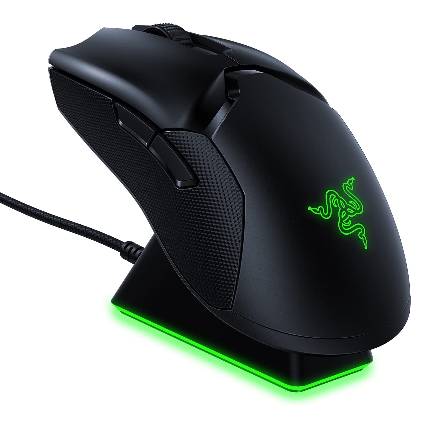 Razer Viper Ultimate Hyperspeed Lightweight Wireless Gaming Mouse & RGB Charging Dock: Fastest Gaming Mouse Switch - 20K DPI Optical Sensor - Chrom...
