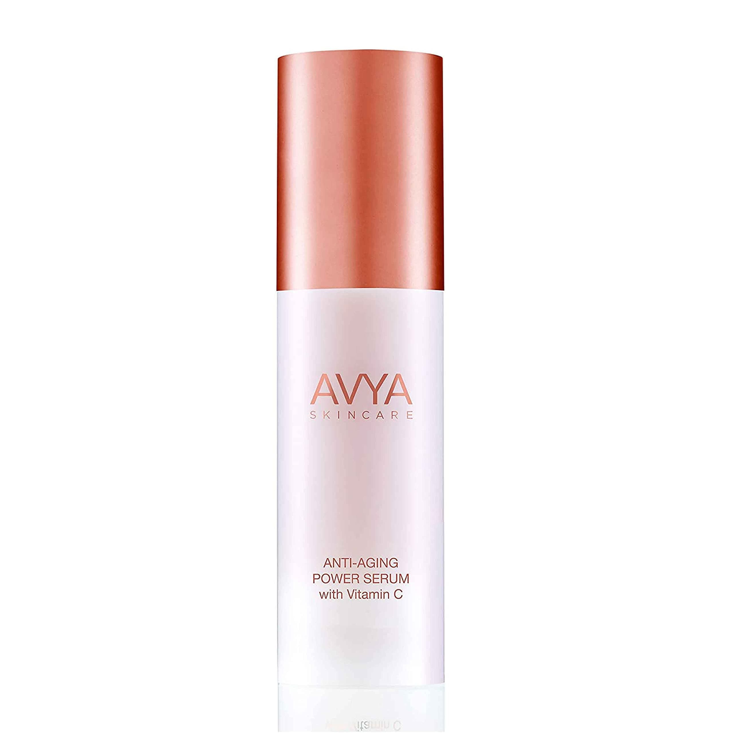 Avya Skincare Anti-Aging Power Serum | Hyaluronic Acid Face Serum | Vitamin C & Retinol | Plumps, Brightens, & Smooths | 1oz (30ml)