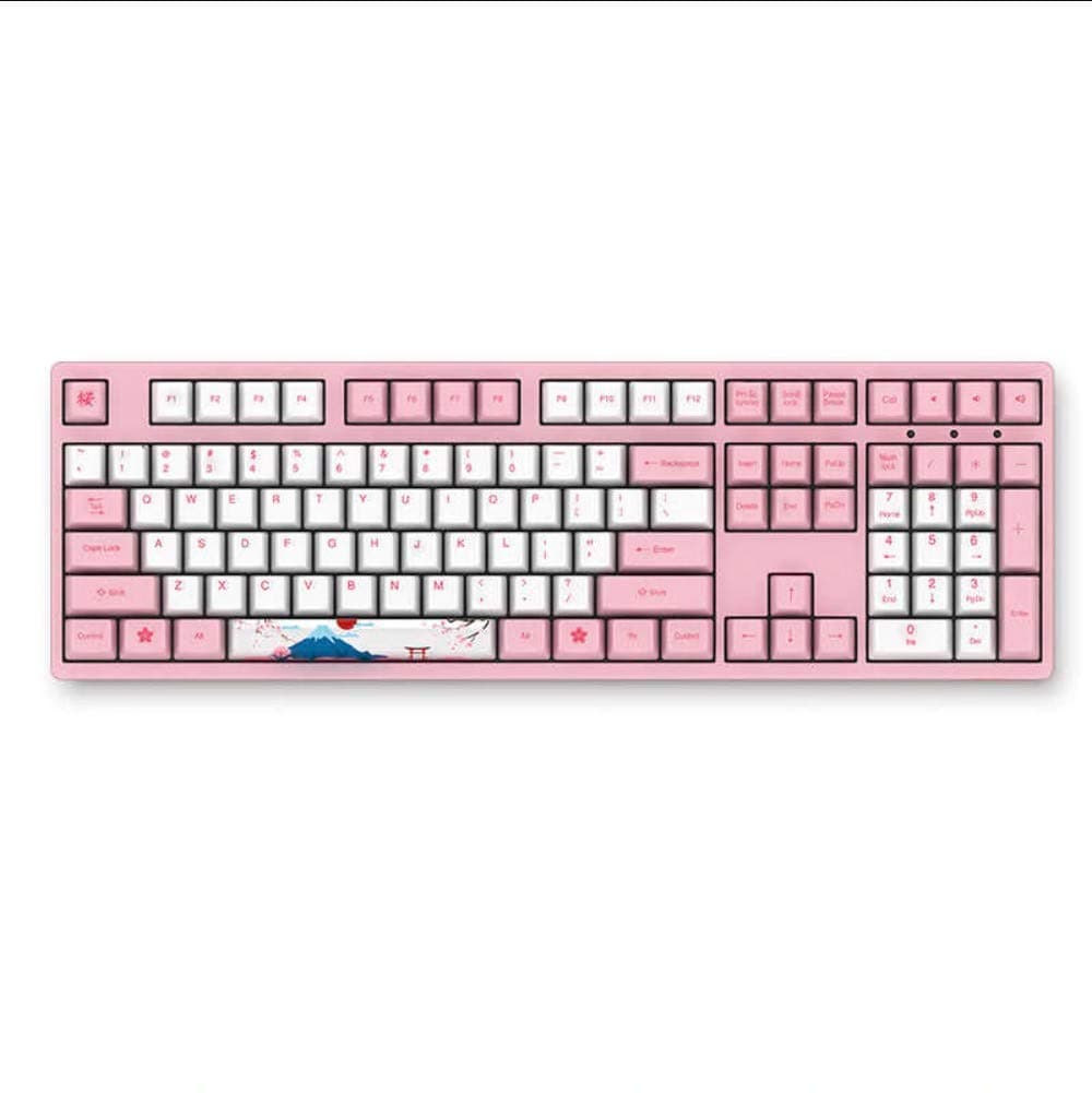 AKKO 3108 V2 108 Key PBT Keycap Akko Pink Switch Type-C Wired Mechanical Gaming Keyboard (AKKO Pink Switch)
