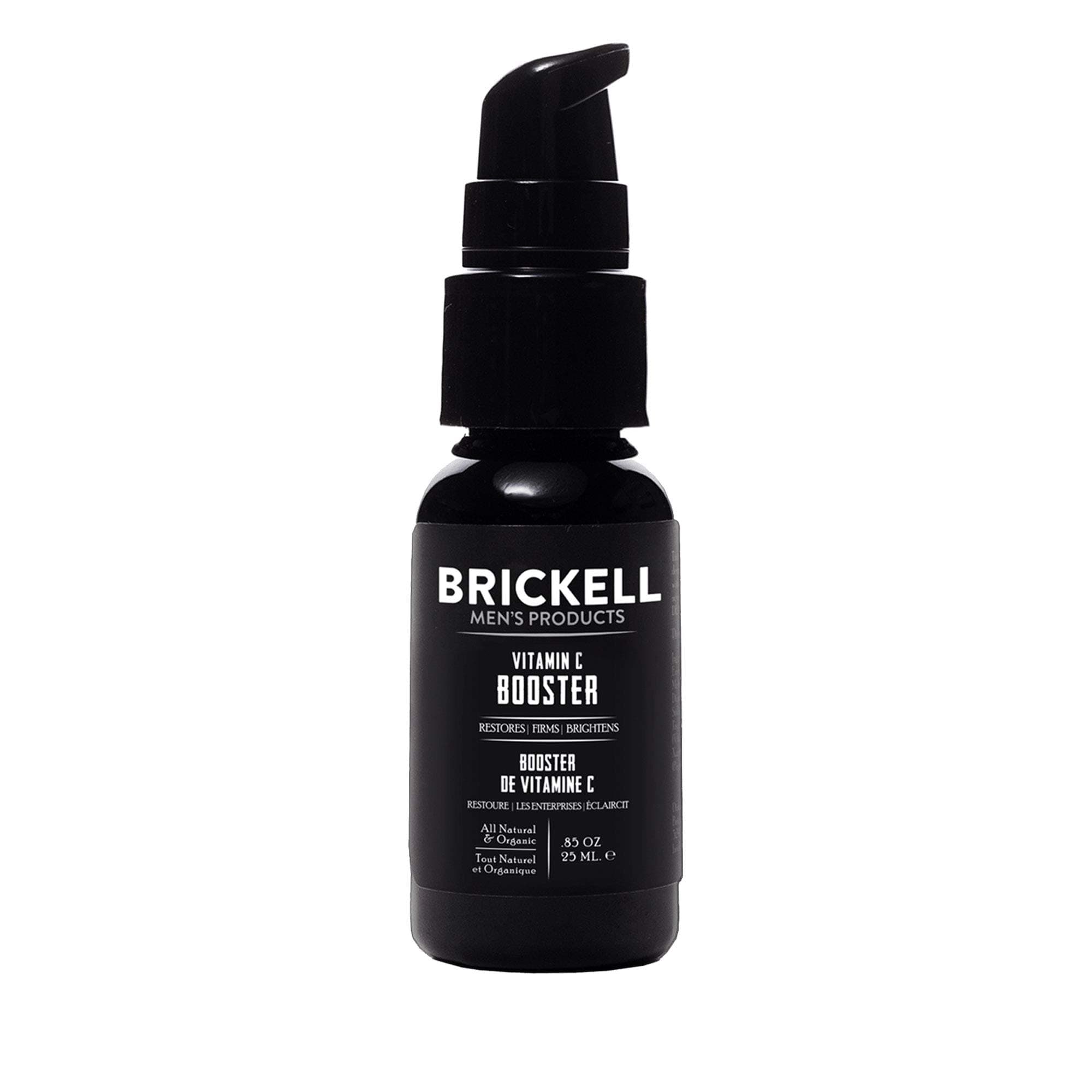 Brickell Men’s Vitamin C Booster Serum for Men, Natural and Organic Vitamin C Booster for Face to Ramp Up Collagen Production, Fight Wrinkles and A...