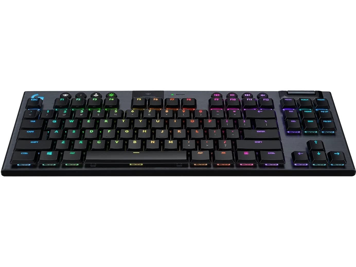 Logitech G915 TKL Tenkeyless Lightspeed Wireless RGB Mechanical Gaming Keyboard, Low Profile Switch Options, LIGHTSYNC RGB, Advanced Wireless and B...