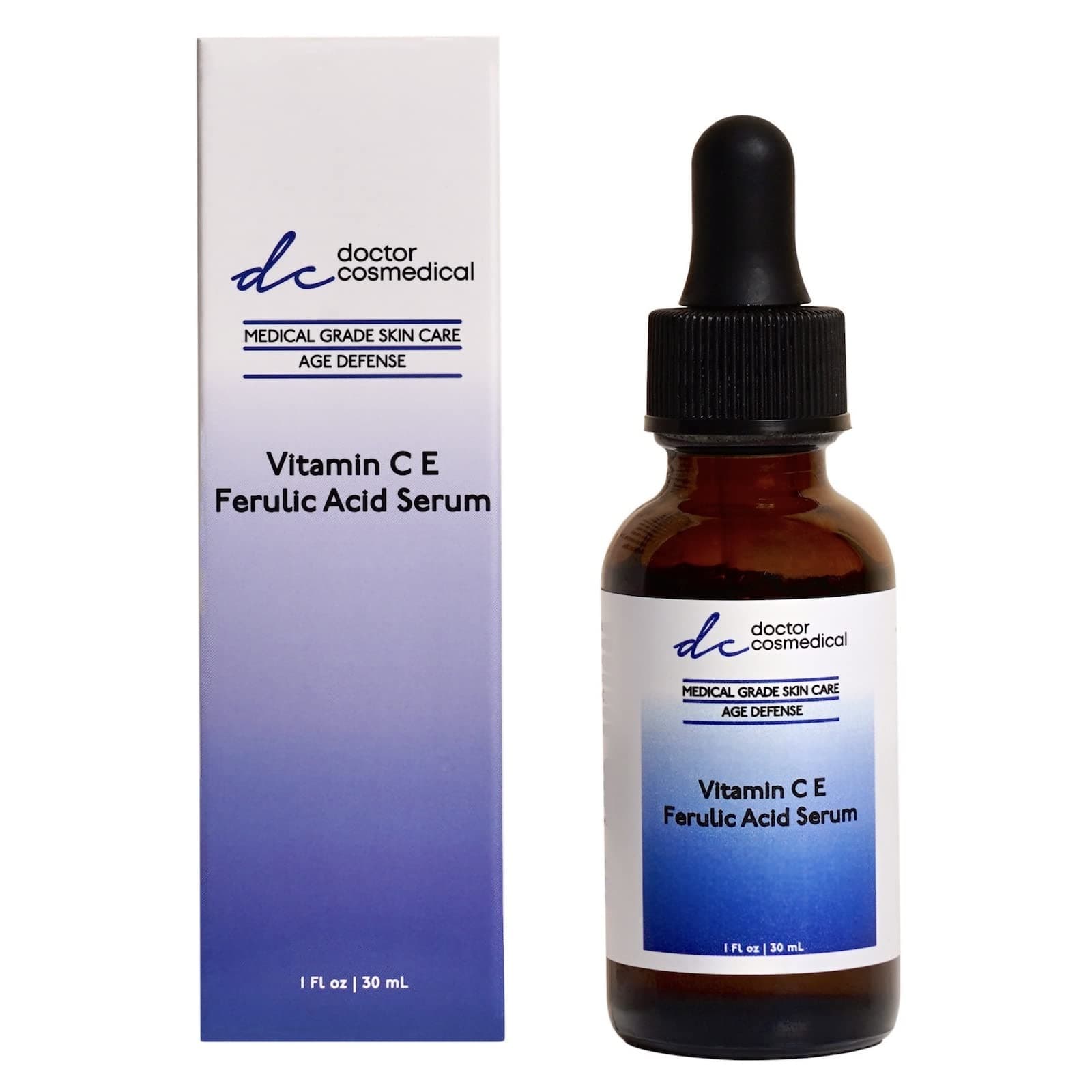 Doctor Cosmedical Vitamin C & E Ferulic Acid Face Serum | Organic Vitamin C E | Best Vitamin E C for Scars | Perfect Skin Brightening Face Serum fo...