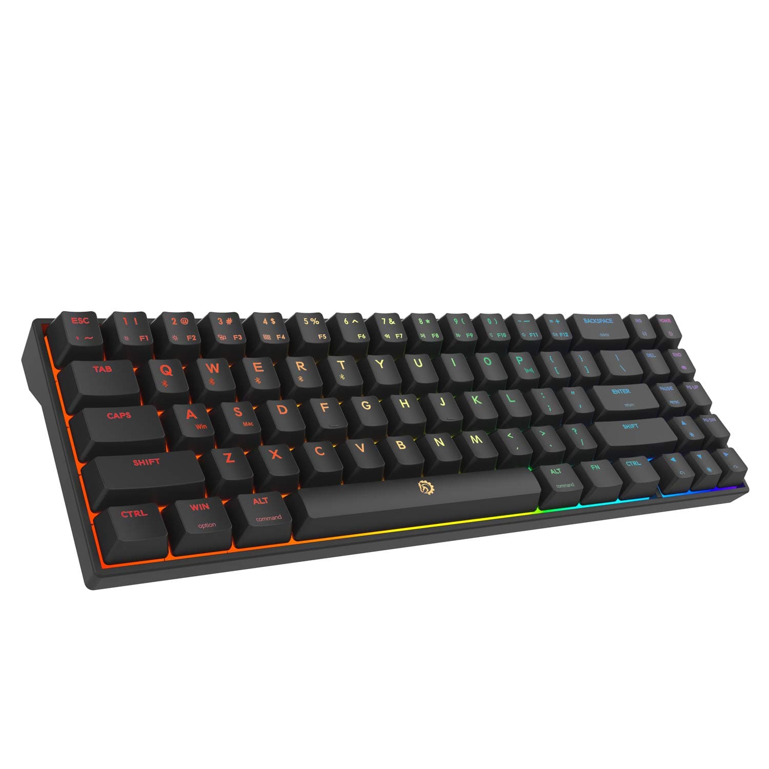 DREVO Calibur V2 PRO Bluetooth 5.1 Wireless RGB Mechanical Gaming Keyboard with Detachable USB-C Cable, Compatible with PC/Mac, 71-Key Compact US L...