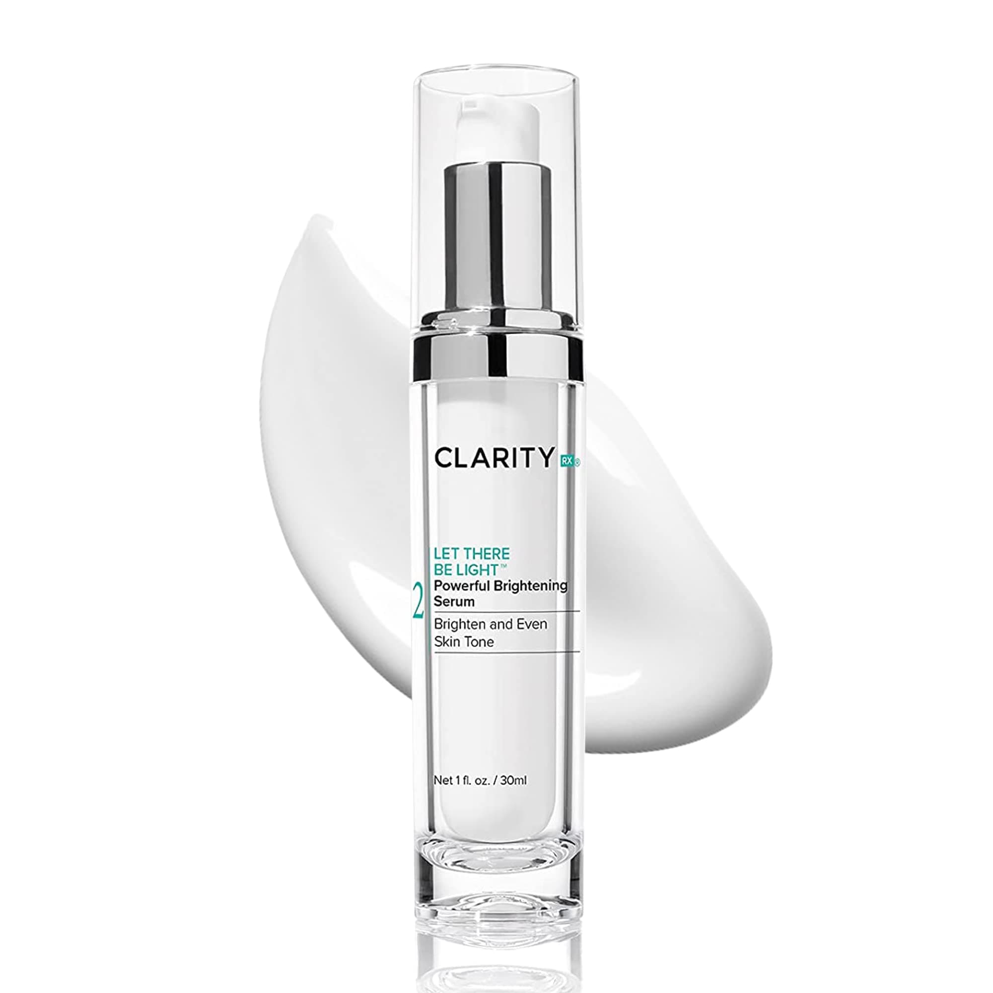 ClarityRx Let There Be Light Powerful Brightening Face Serum, Plant-Based Natural Hydrating Treatment with Hyaluronic Acid for Hyperpigmentation, D...