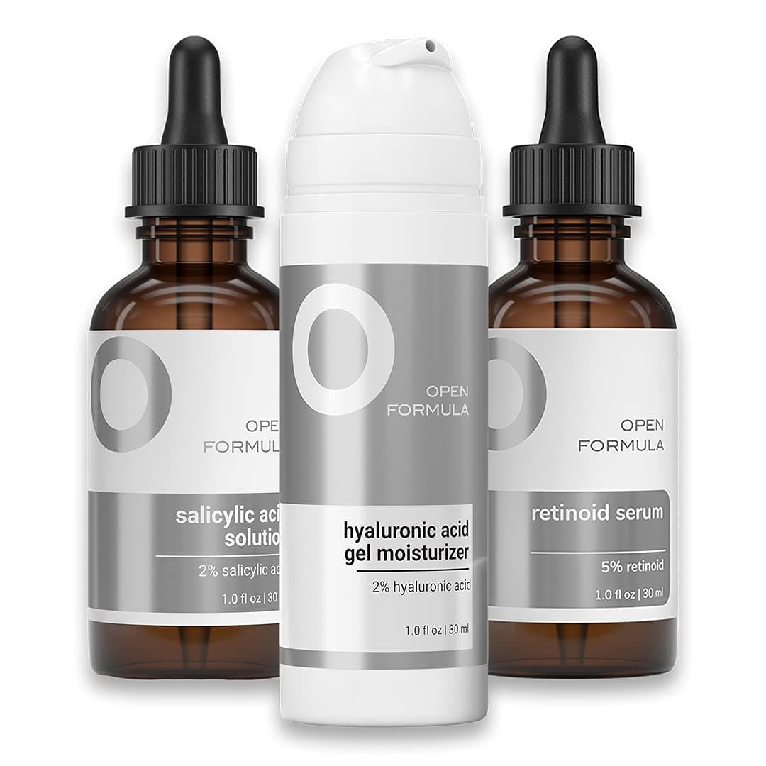Open Formula Blemish Control Superset. For Acne-prone skin, Dark Spots, Blemishes, Clogged Pores, Acne Scarring. 3 Products 3 Min. Salicylic Acid S...