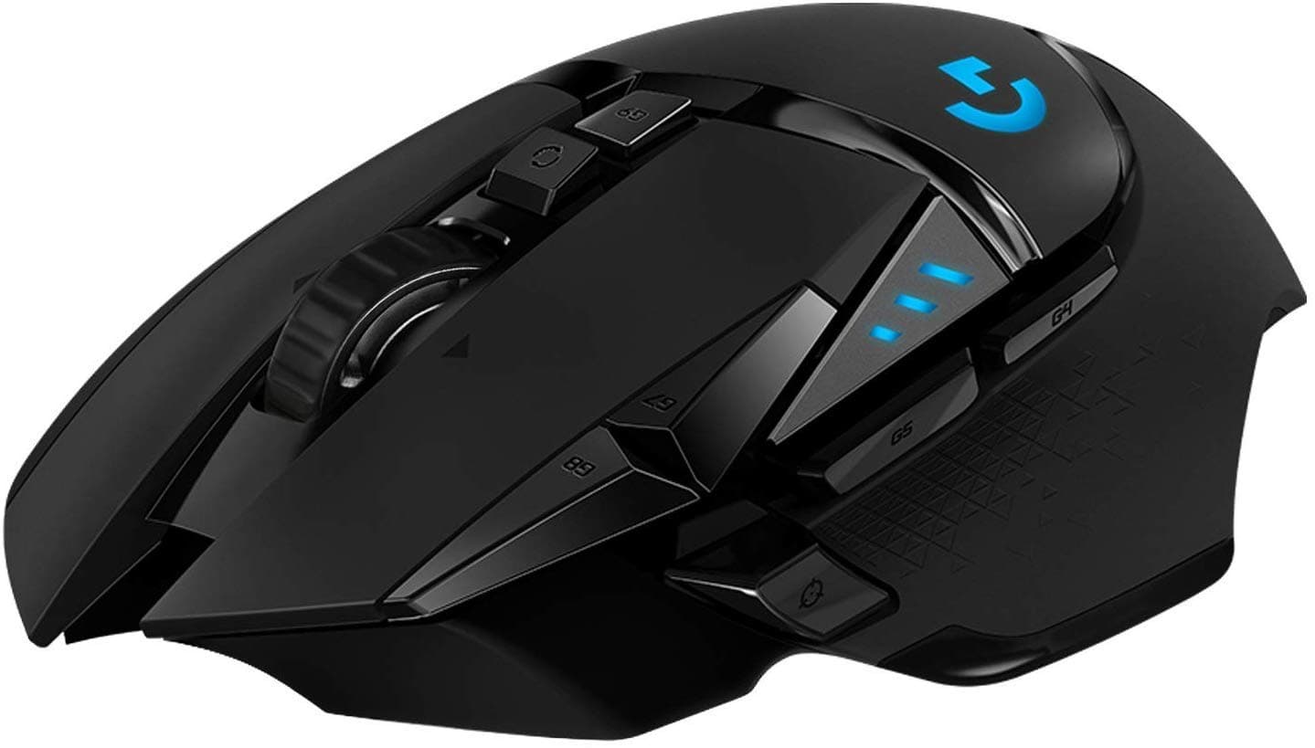 Logitech G502 Lightspeed Wireless Gaming Mouse, Hero 16K Sensor, 16,000 DPI, RGB, Adjustable Weights, 11 Programmable Buttons, Long Battery Life, O...