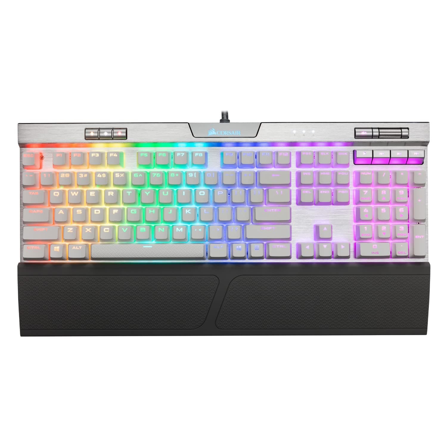 Corsair K70 RGB MK.2 SE Mechanical RAPIDFIRE Gaming Keyboard - USB Passthrough & Media Controls - PBT Double-Shot Keycaps - Cherry MX Speed - RGB L...