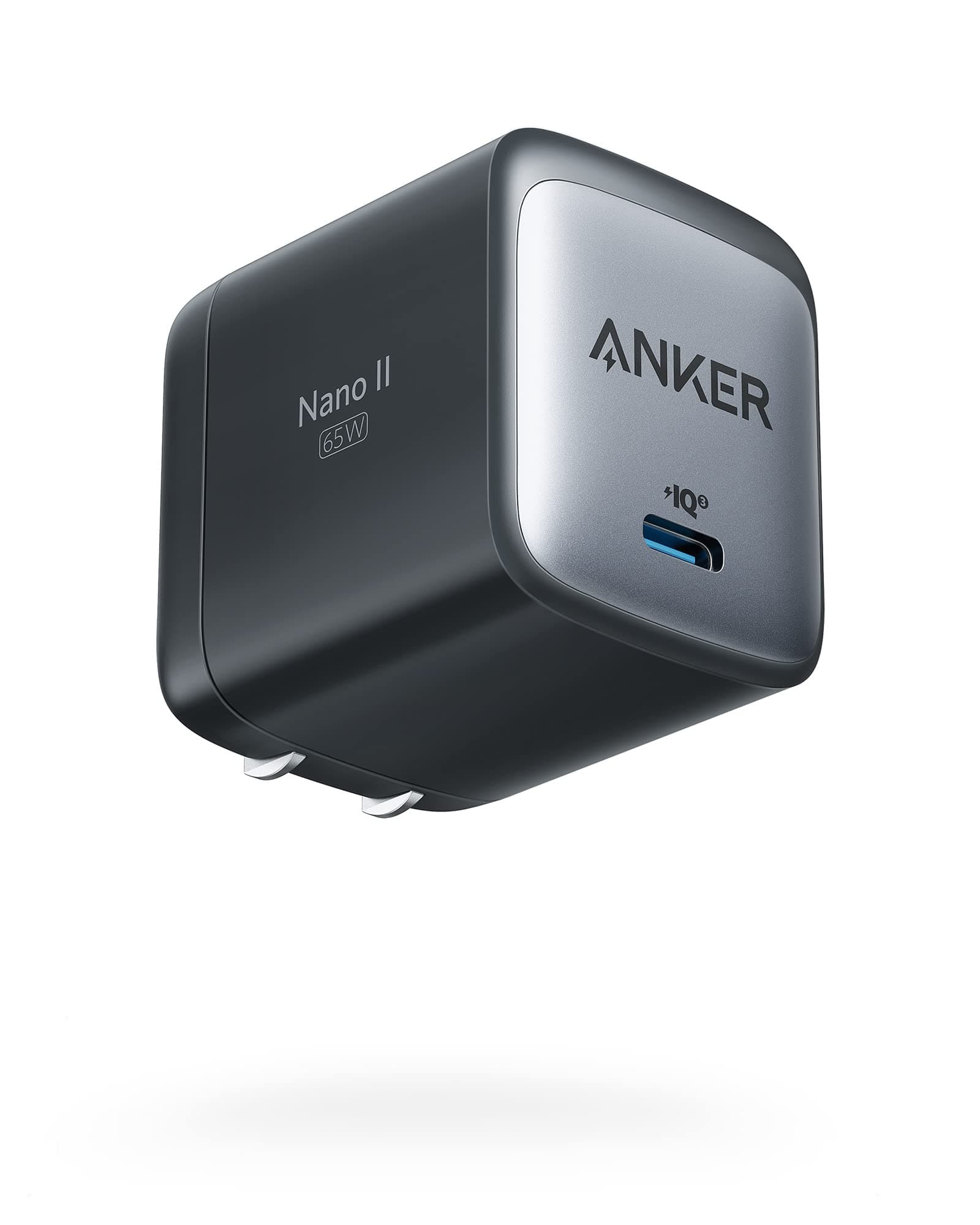 Anker USB C Charger, 715 Charger (Nano II 65W), GaN II PPS Fast Compact Foldable Charger for MacBook Pro/Air, Galaxy S20/S10, Dell XPS 13, Note 20/...