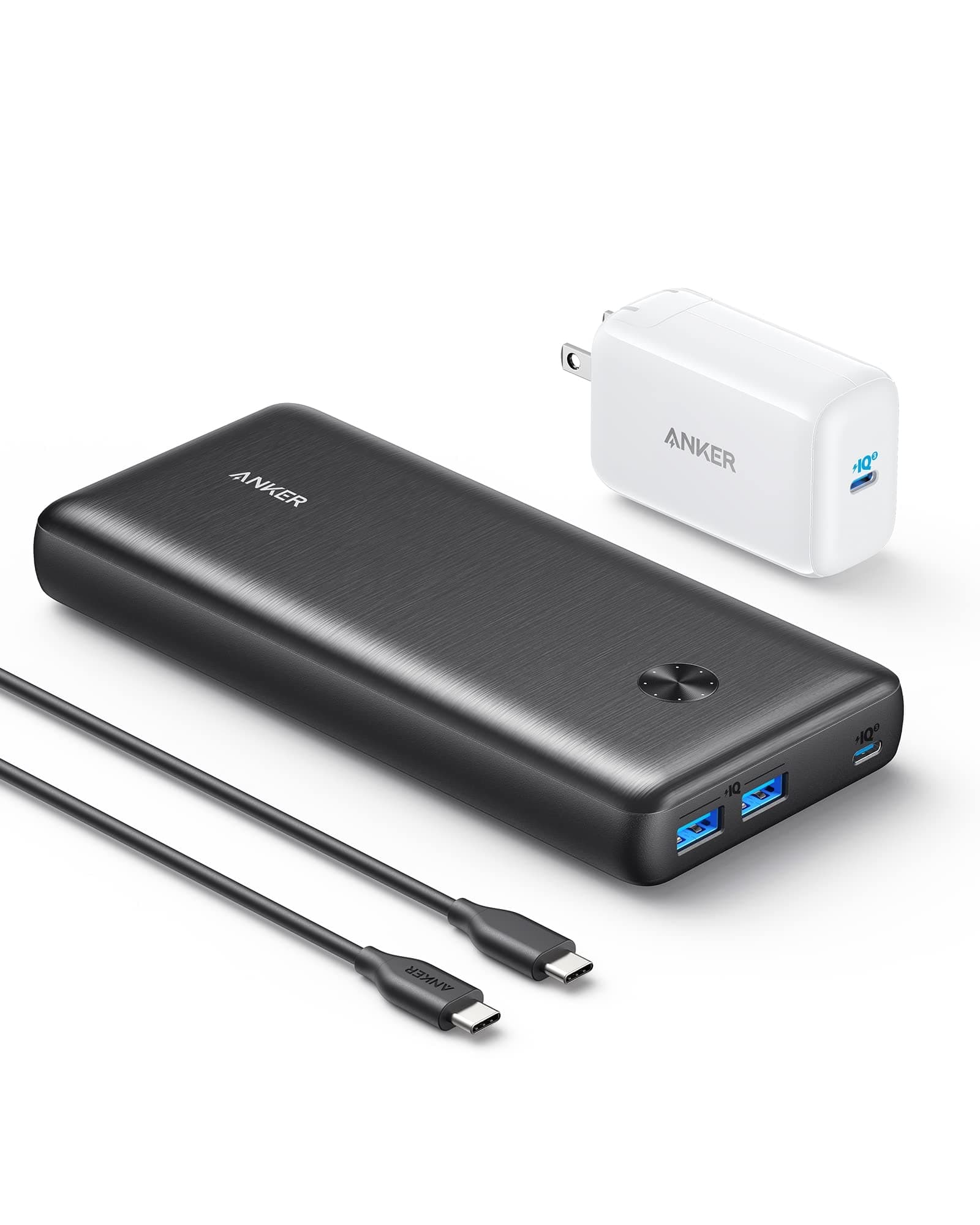 Anker Portable Charger, 737 Power Bank (PowerCore III Elite 26K) Combo with 65W PD Wall Charger, Power IQ 3.0 Battery Pack for MacBook Pro/Dell XPS...