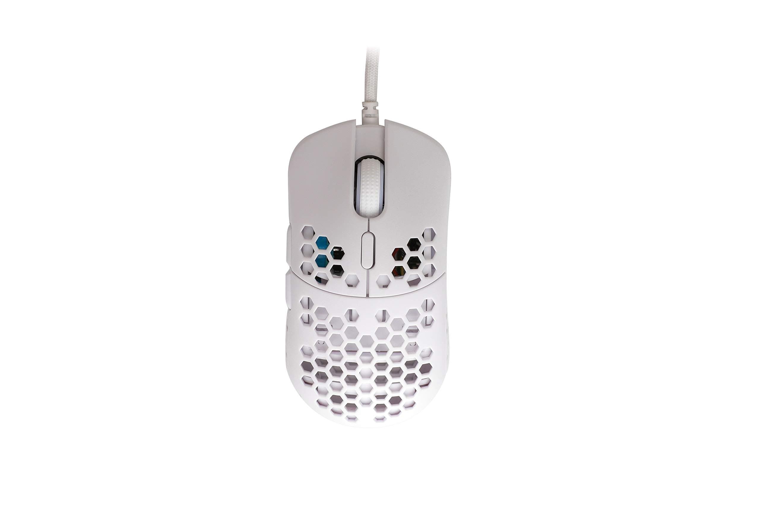 HK Gaming Mira S Ultra Lightweight RGB Gaming Mouse | Honeycomb Shell | 61 Grams | max 12000 cpi | USB Wired | 6 programmable Buttons | On-Board Me...