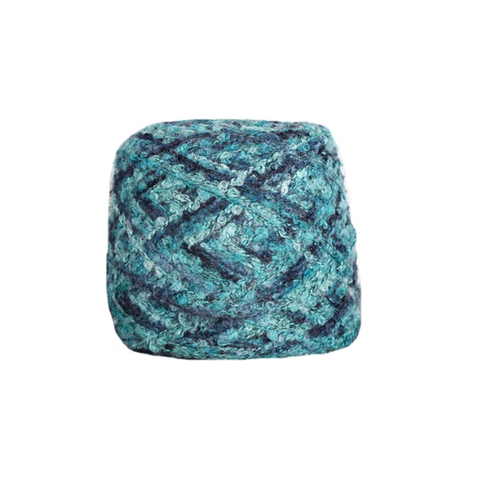 Clisil 8oz Bulky Green&Blue Loop Wool Yarn Knit Crochet Dool Scarf Sweater Wool Yarn Winter Yarn