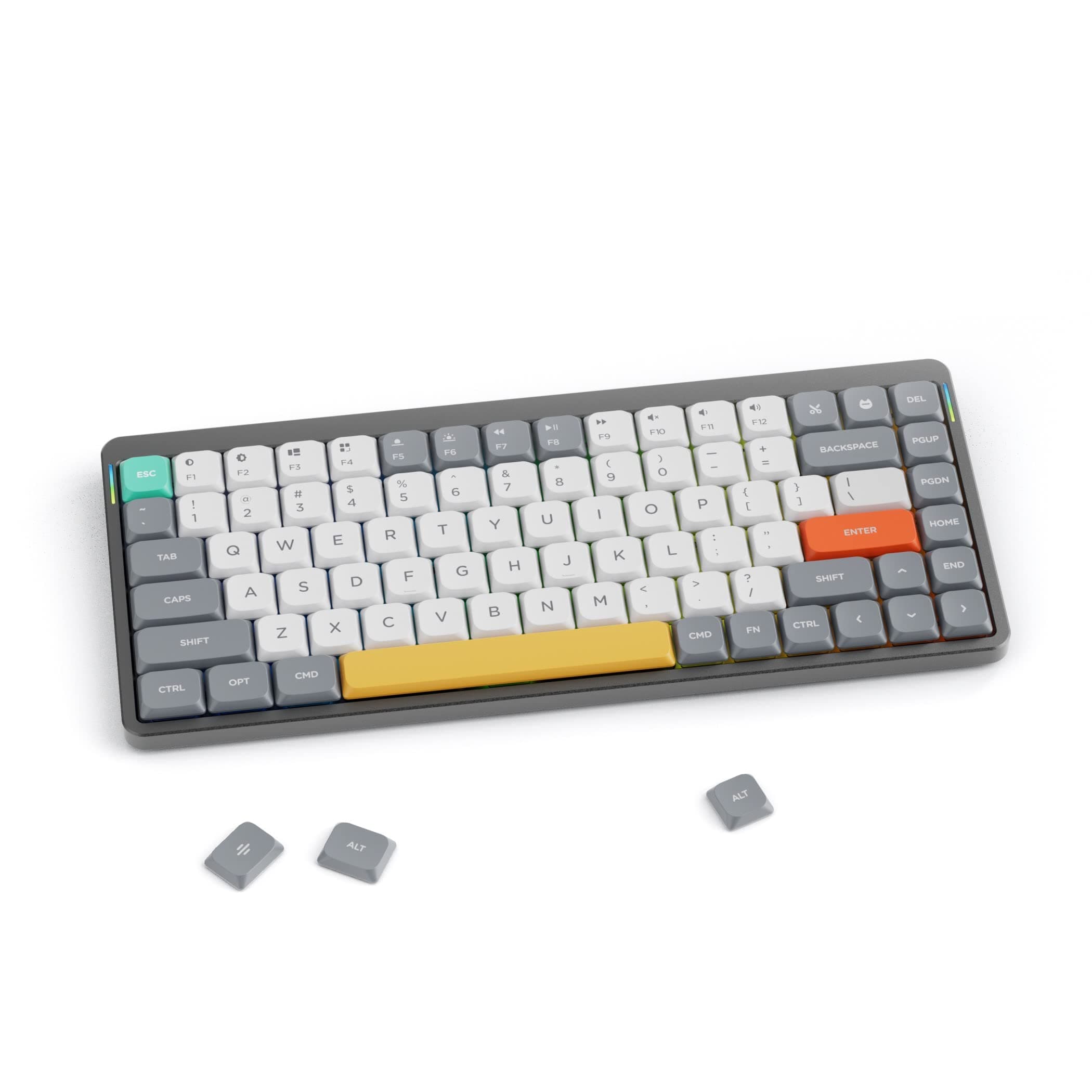 NuPhy Air75 Mechanical Keyboard, 75% Low Profile Wireless Keyboard, Supports Bluetooth 5.0, 2.4G and Wired Connection, Compatible with Windows and ...