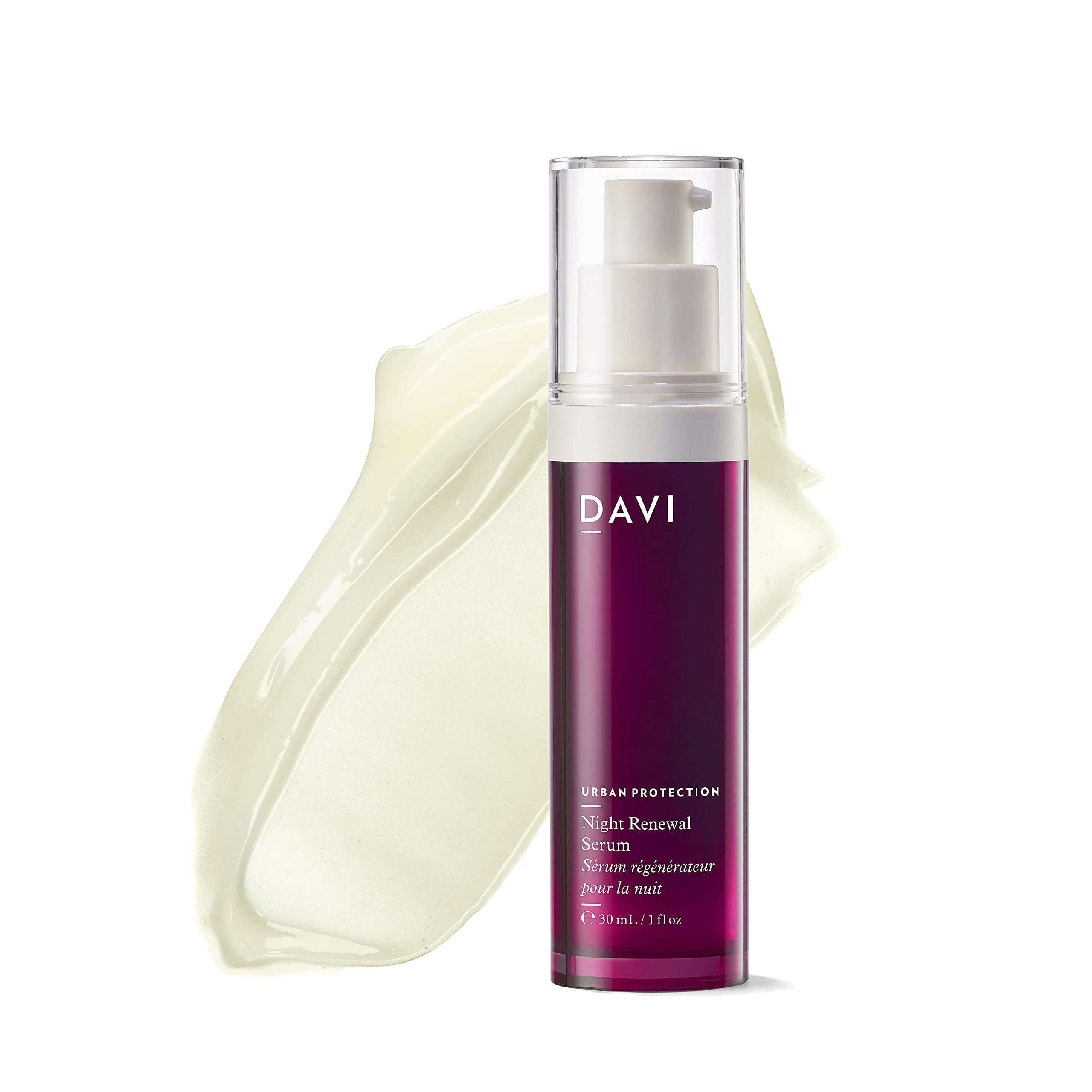 DAVI Night Renewal Serum | Anti Aging Face Serum for Women and Men | Fine Line and Wrinkle Reducer | Overnight Skin Brightening Formula | All Natur...