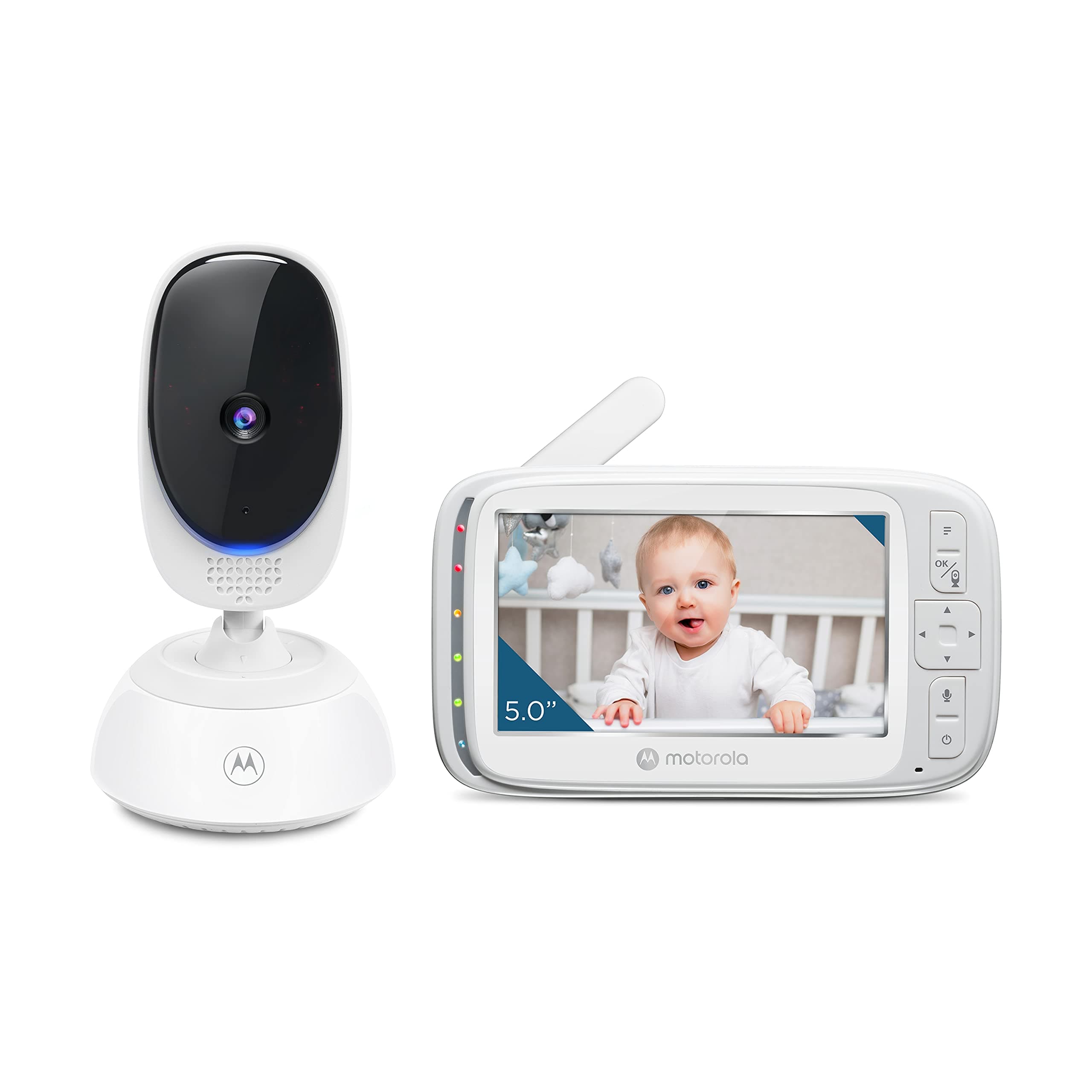 Motorola Baby Monitor - VM75 Video Baby Monitor with Camera, 1000ft Range 2.4 GHz Wireless 5" Screen, Two-Way Audio, Remote Pan, Digital Tilt, ...