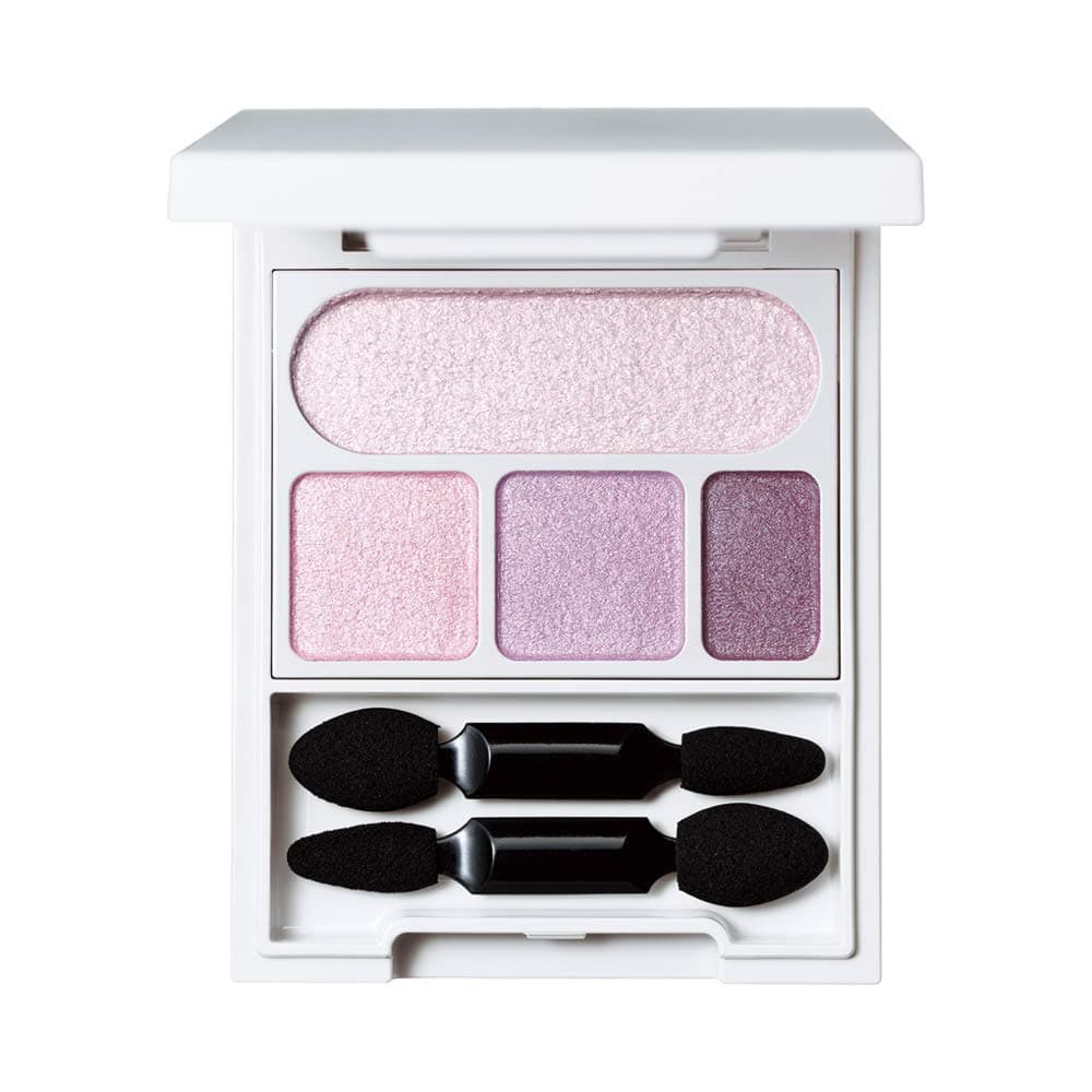 Orbis Make Up Eye Shadow Shine Quartet Eyes - Purple Tone (Green Tea Set)