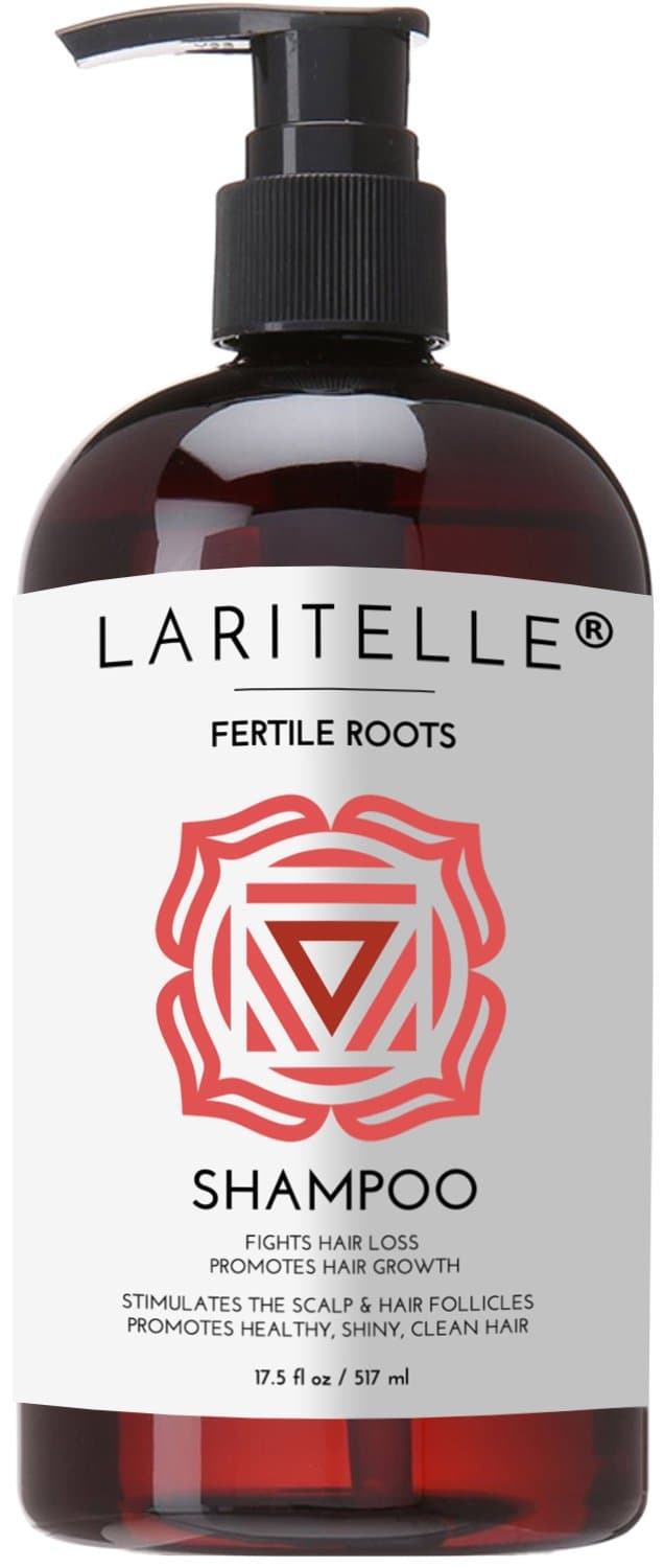 Laritelle Organic Shampoo 16 oz. Fortifying, Strengthening, Rejuvenating. Prevents Hair Shedding, Promotes New Hair Growth. Ayurvedic Herbs, Lavend...
