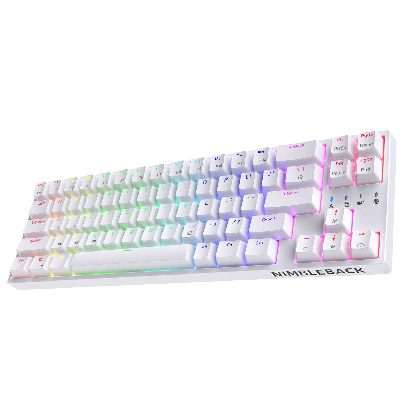 LTC NB681 Nimbleback Wired 65% Mechanical Keyboard, RGB Backlit Ultra-Compact 68 Keys Gaming Keyboard with Hot-Swappable Switch and Stand-Alone Arr...