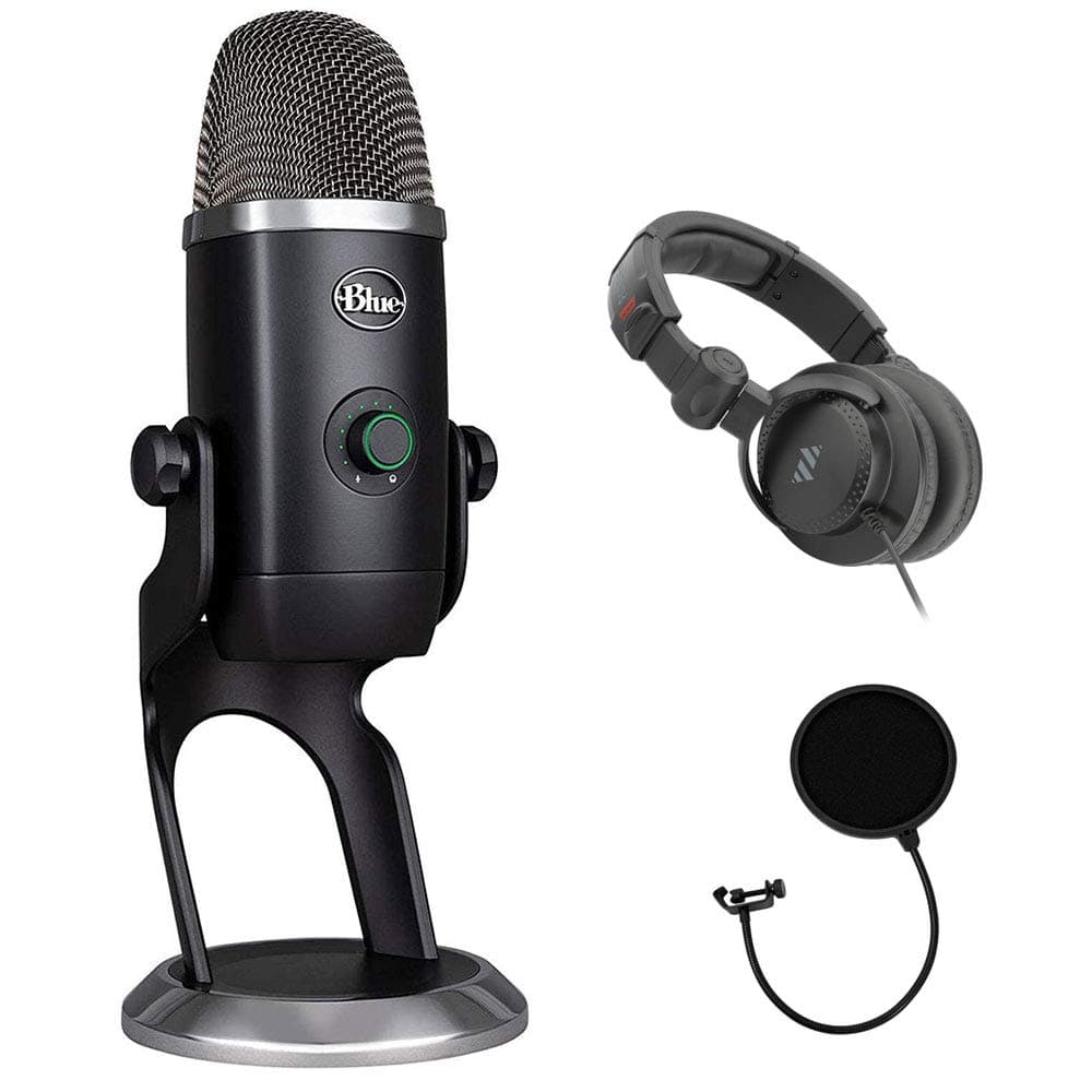 Blue YETI X Pro Condenser USB Microphone Plus Pack Bundle with Presonus StudioOne 5 Artist DAW, iZotope RX Elements Plug-in & Groover 3 Tutorials 3...
